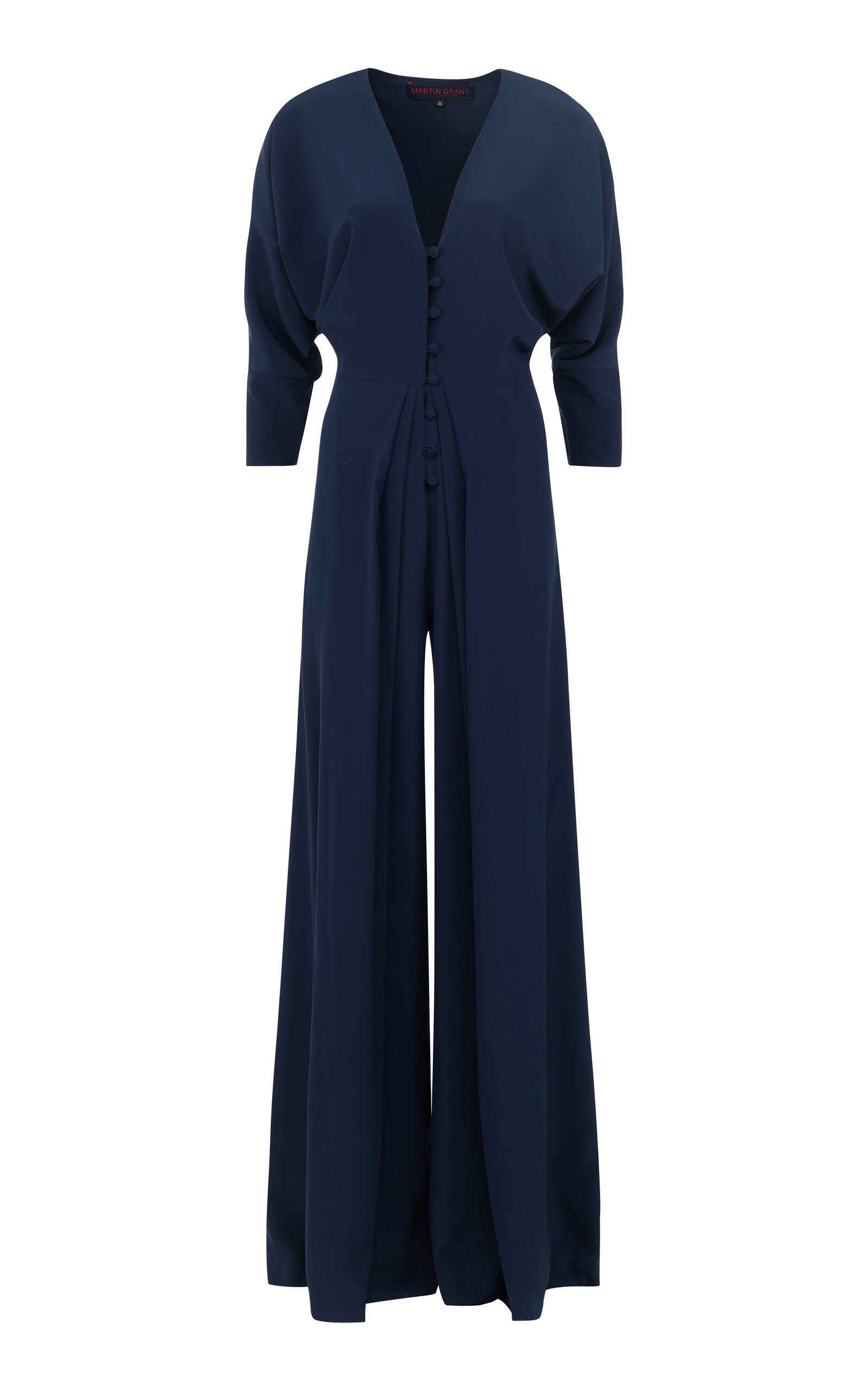 Batwing Sleeves Silk Jumpsuit