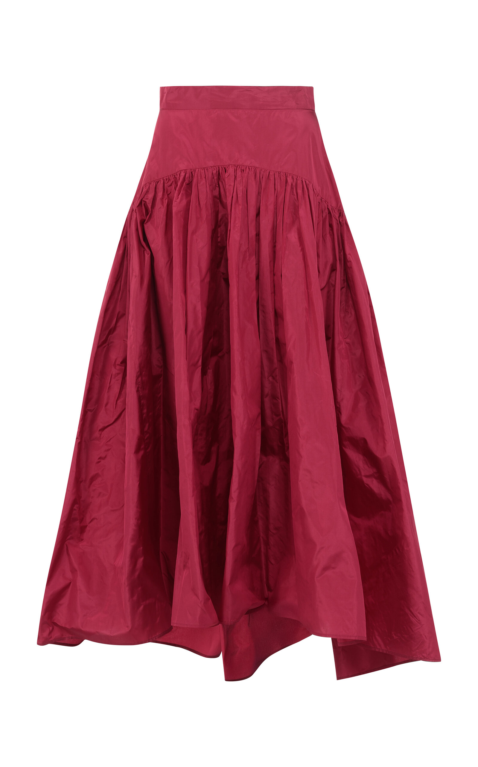 Drop Waist Silk Skirt