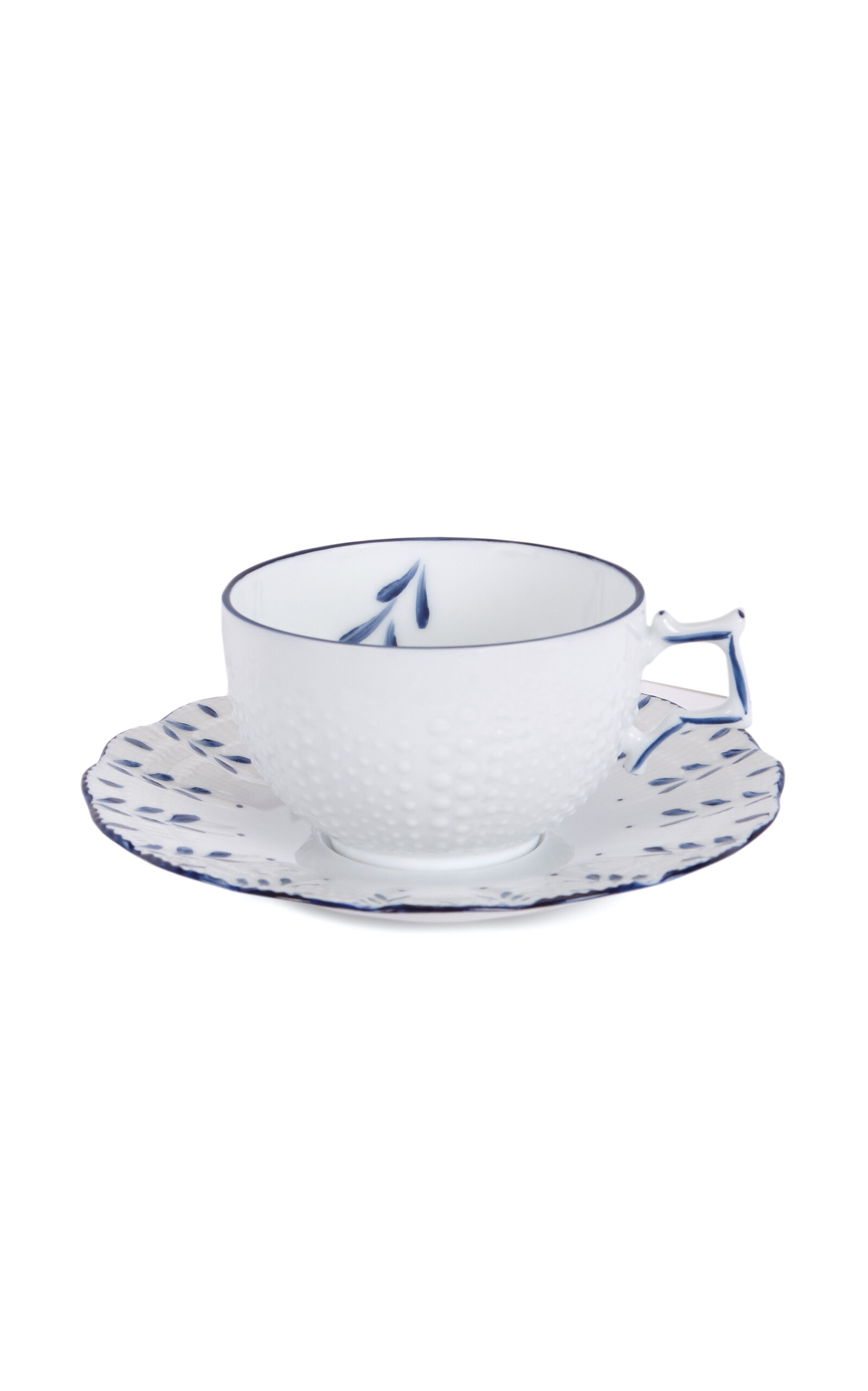 Molecot Tea Cup And Saucer Coral Blue - Navy