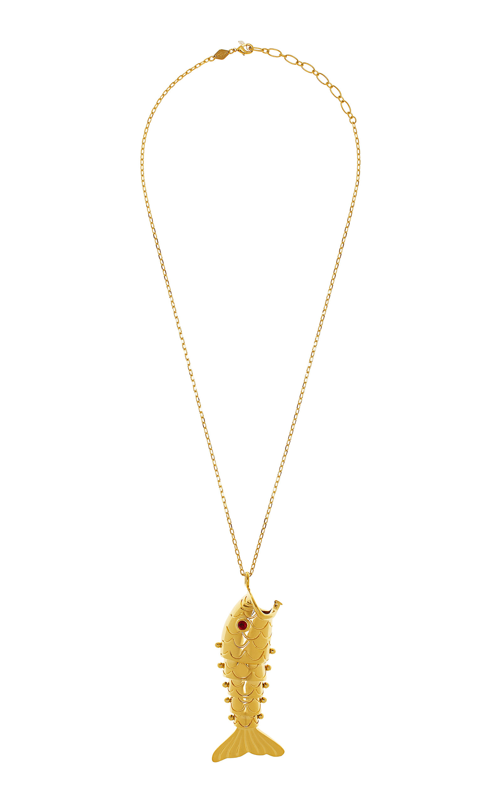 Anni Lu Exclusive Fishy Pearl Necklace In Gold