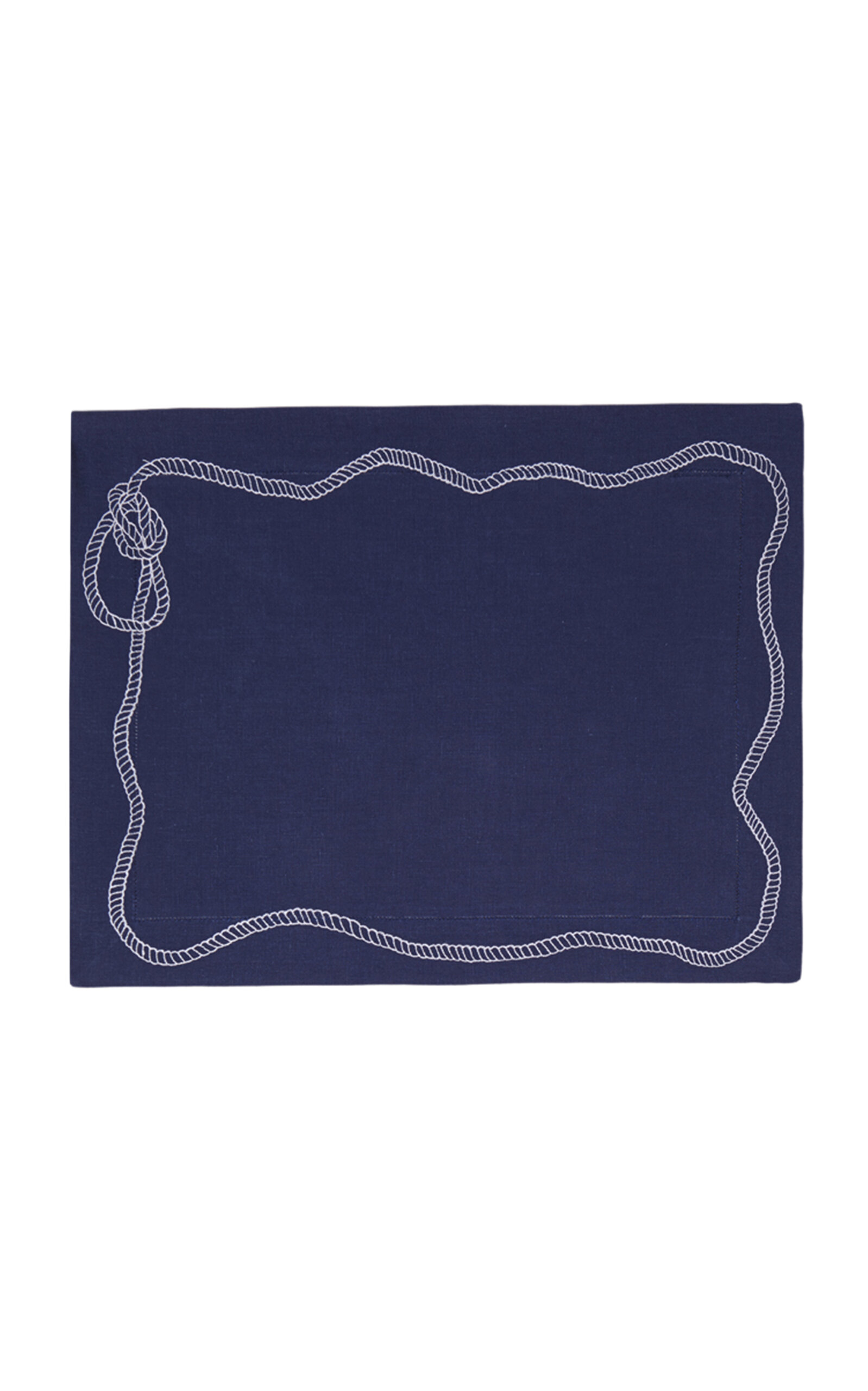 Los Encajeros Set of four Bowline Navy/White Placemat - Multi