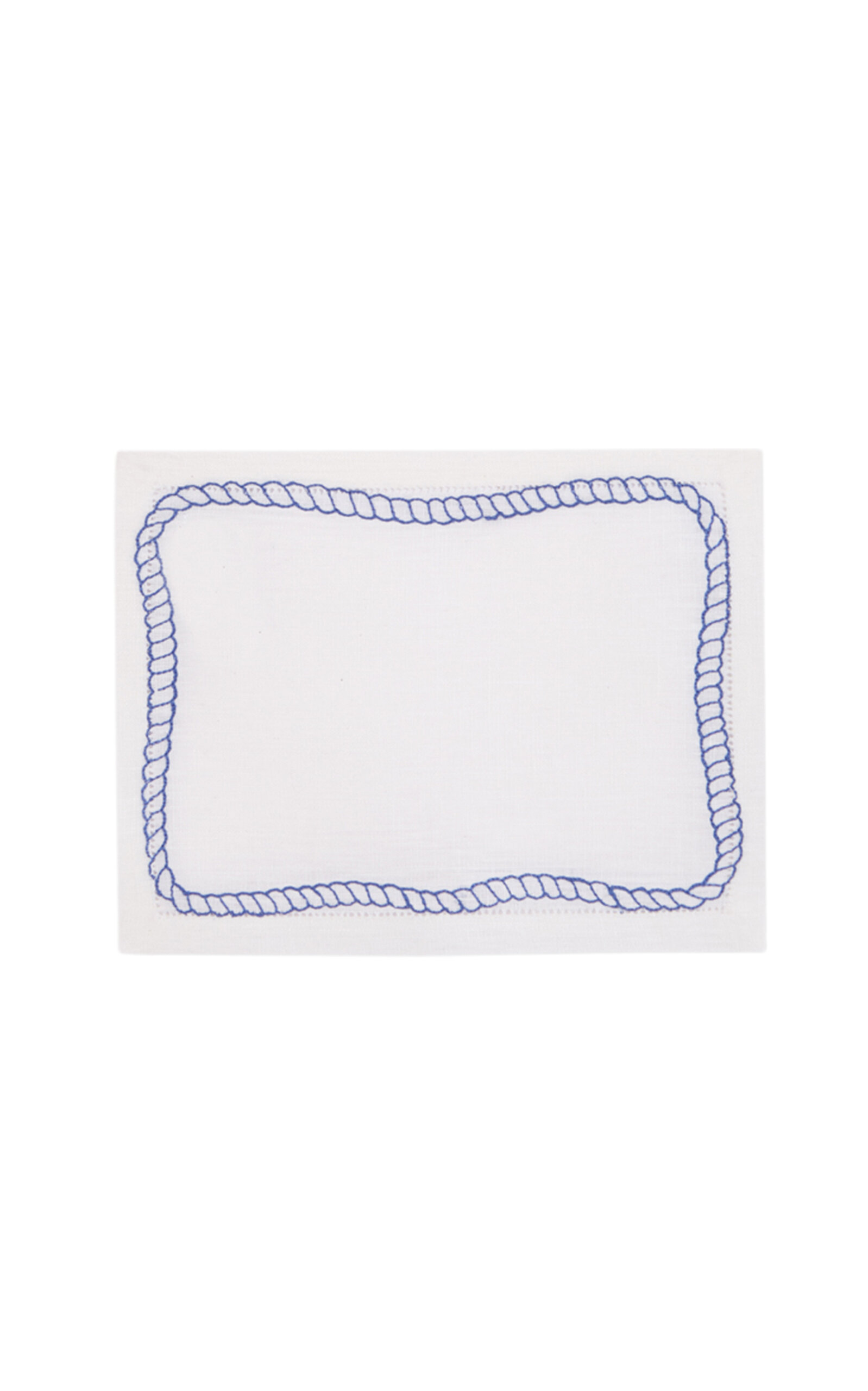 Los Encajeros Set of four Bowline White/Navy cocktailnapkins - Multi