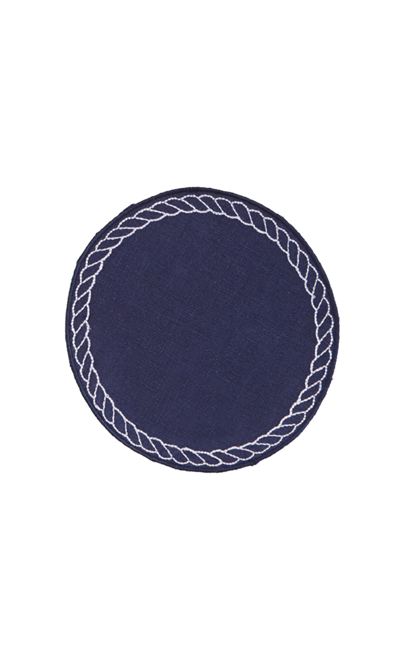 Los Encajeros Set of four Bowline Navy/White coasters - Multi