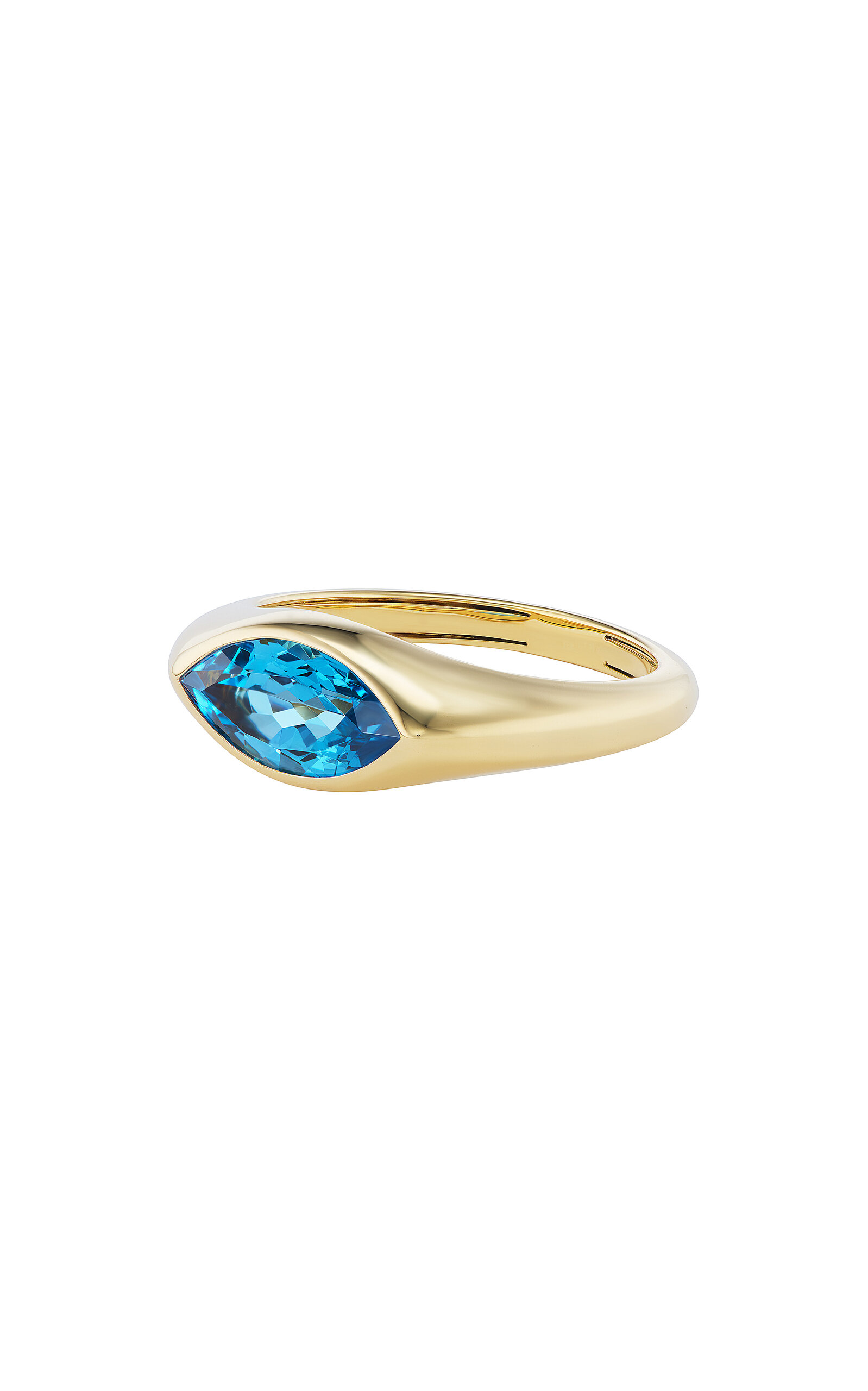 Emily P. Wheeler 18k Yellow Gold Marquis Ring - Blue - US 12.25 - Only At Moda Operandi