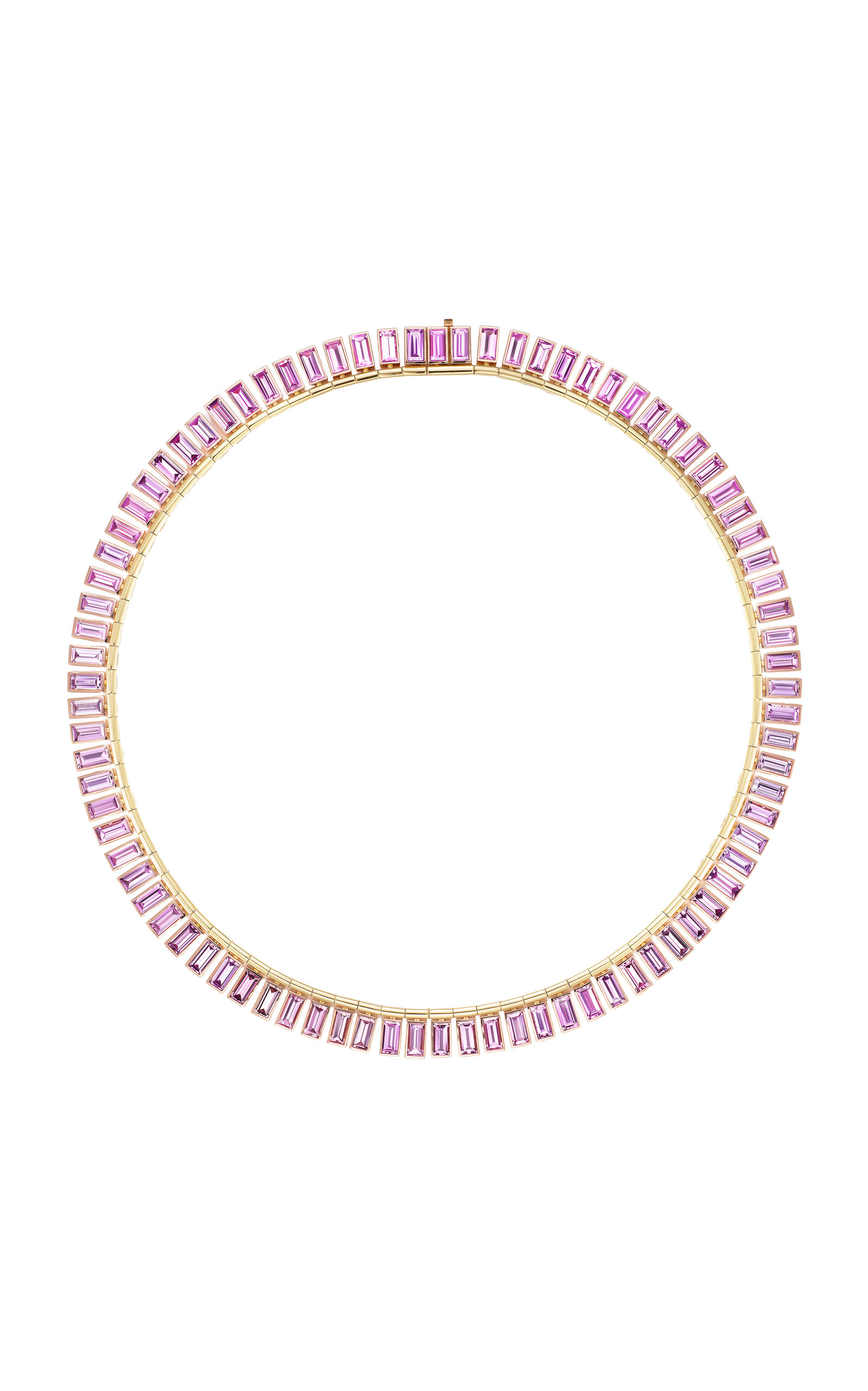 18k Rose and  Yellow Gold Fringe Necklace