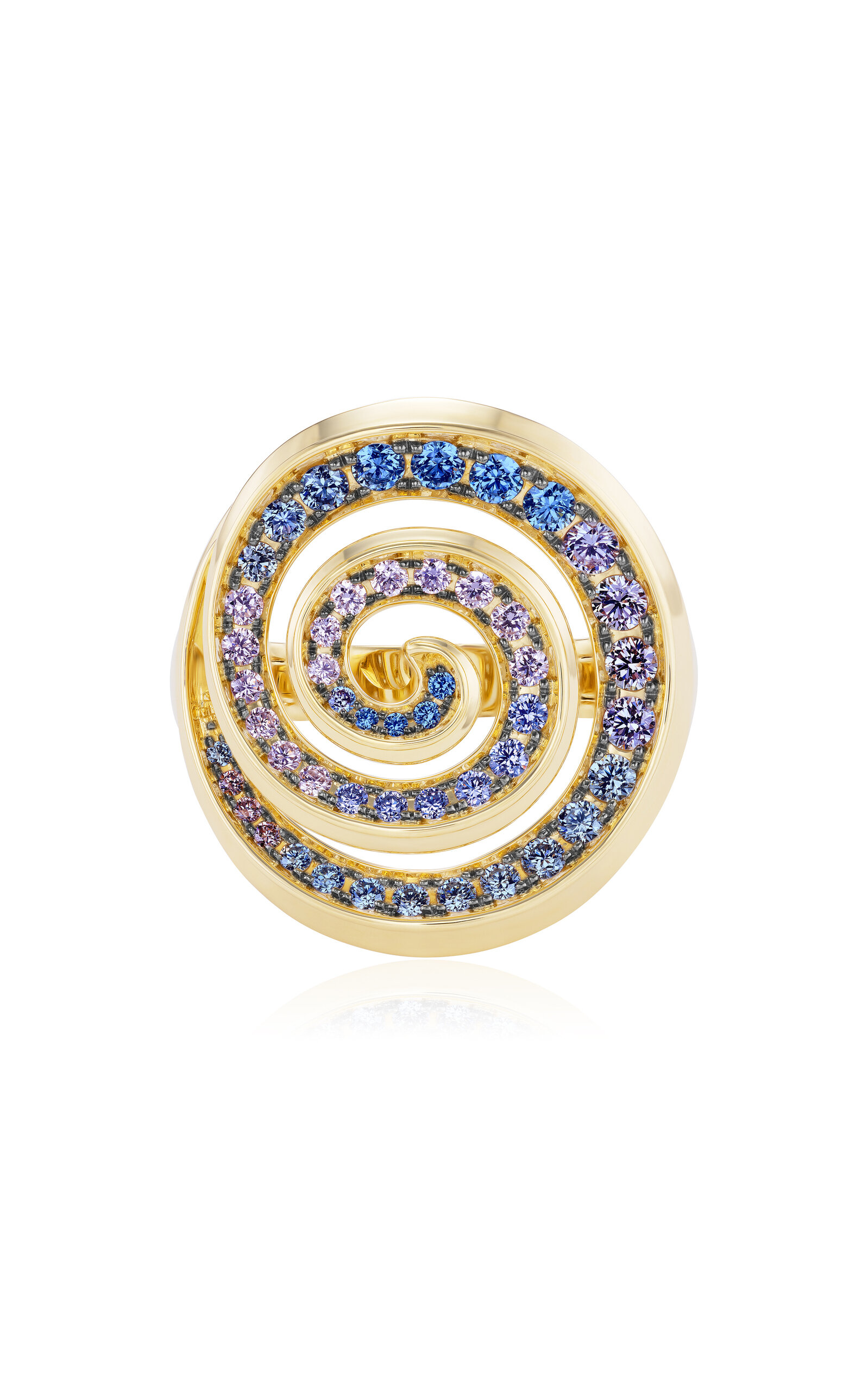 18k Yellow Gold Spiral Ring