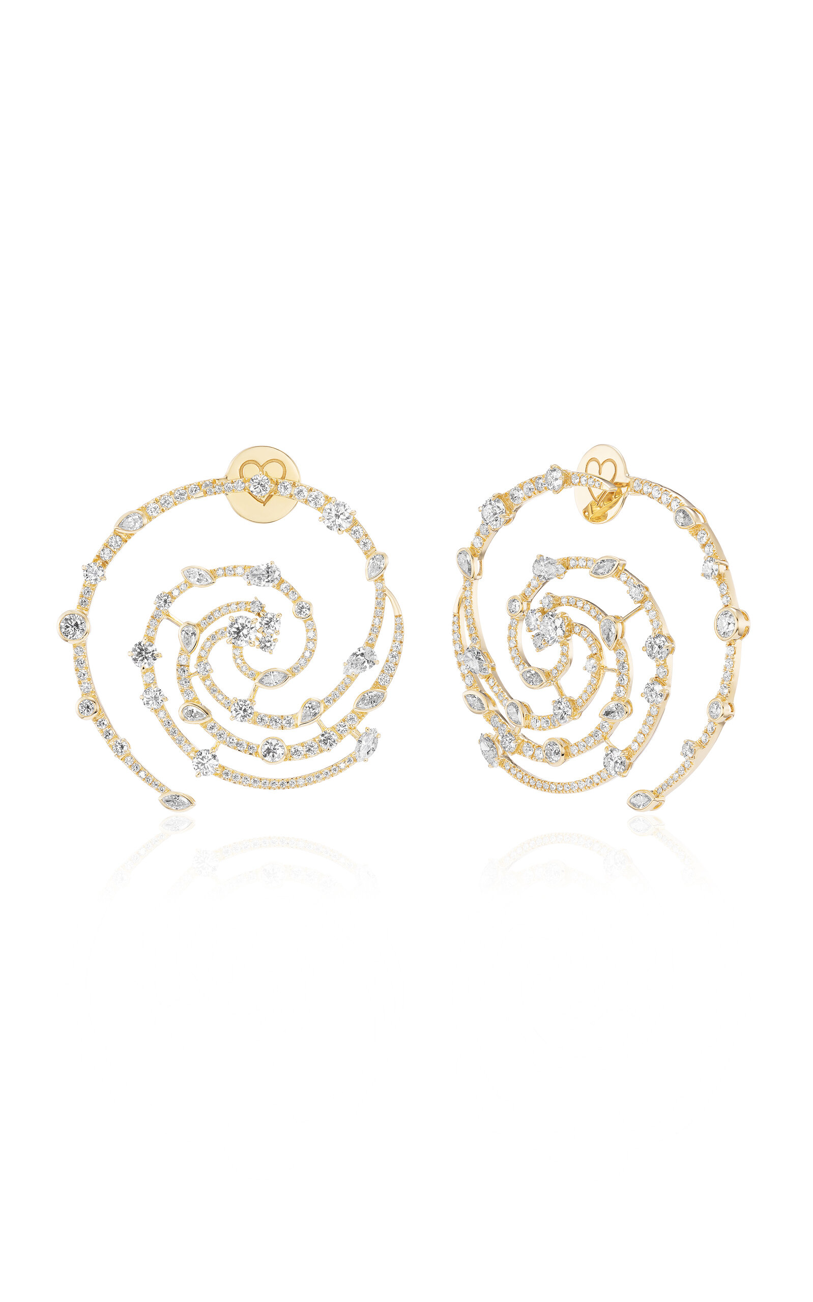 18k Yellow Gold Storm Earrings