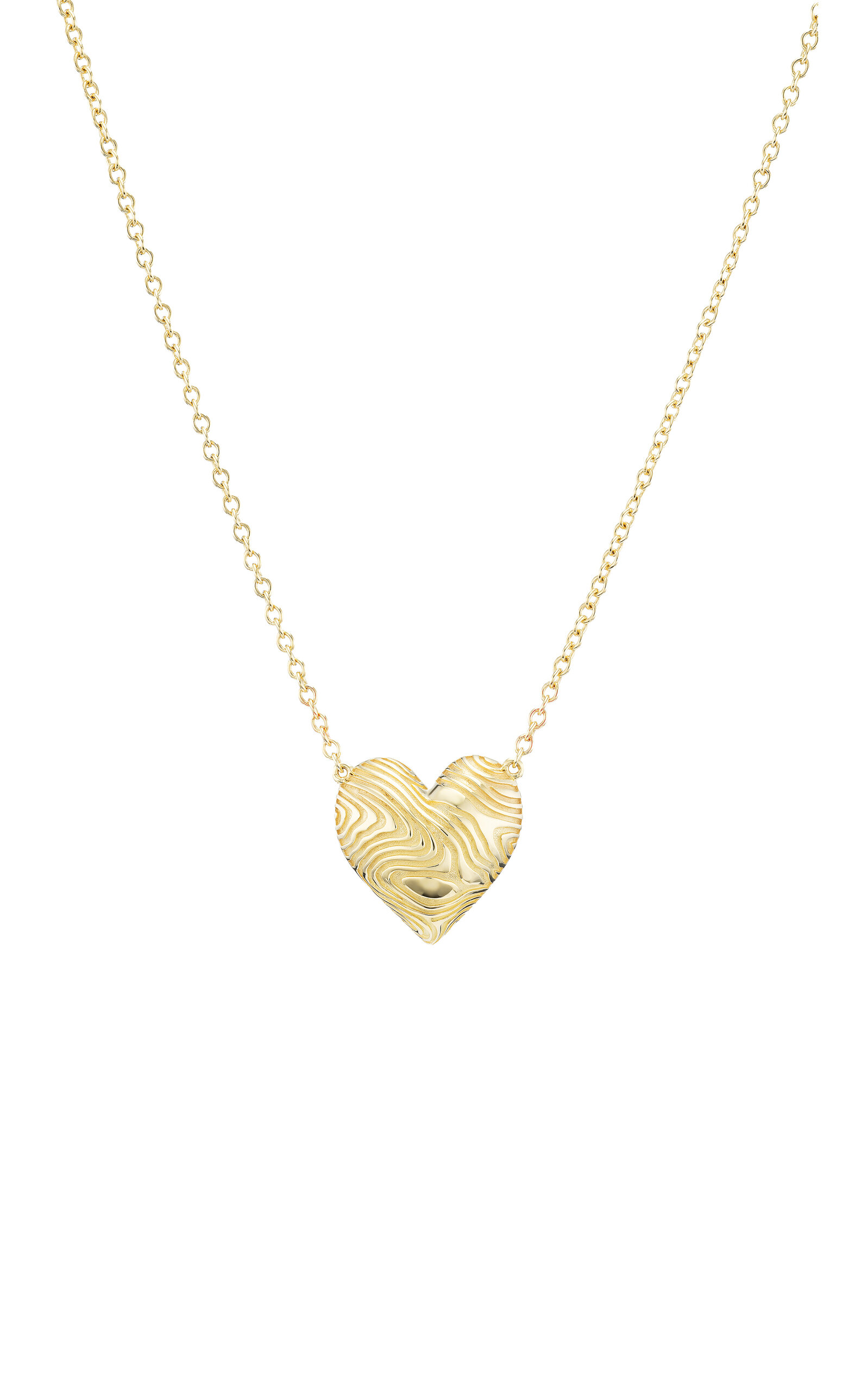 18k Yellow Gold Ripple Necklace