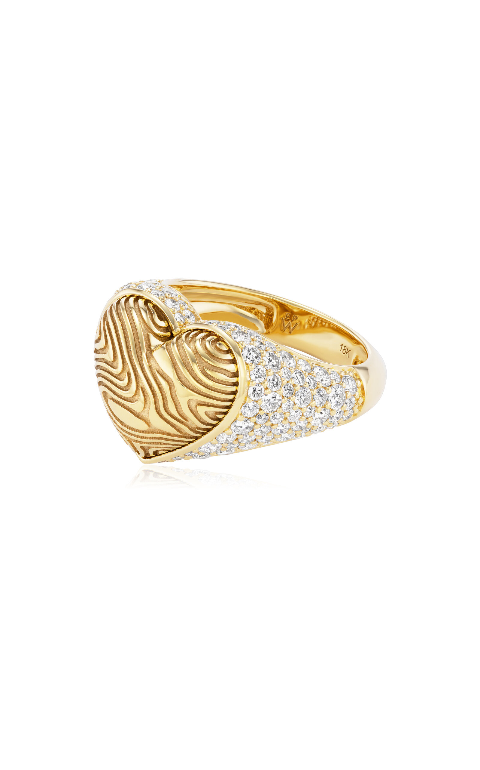 18k Yellow Gold Ripple Ring