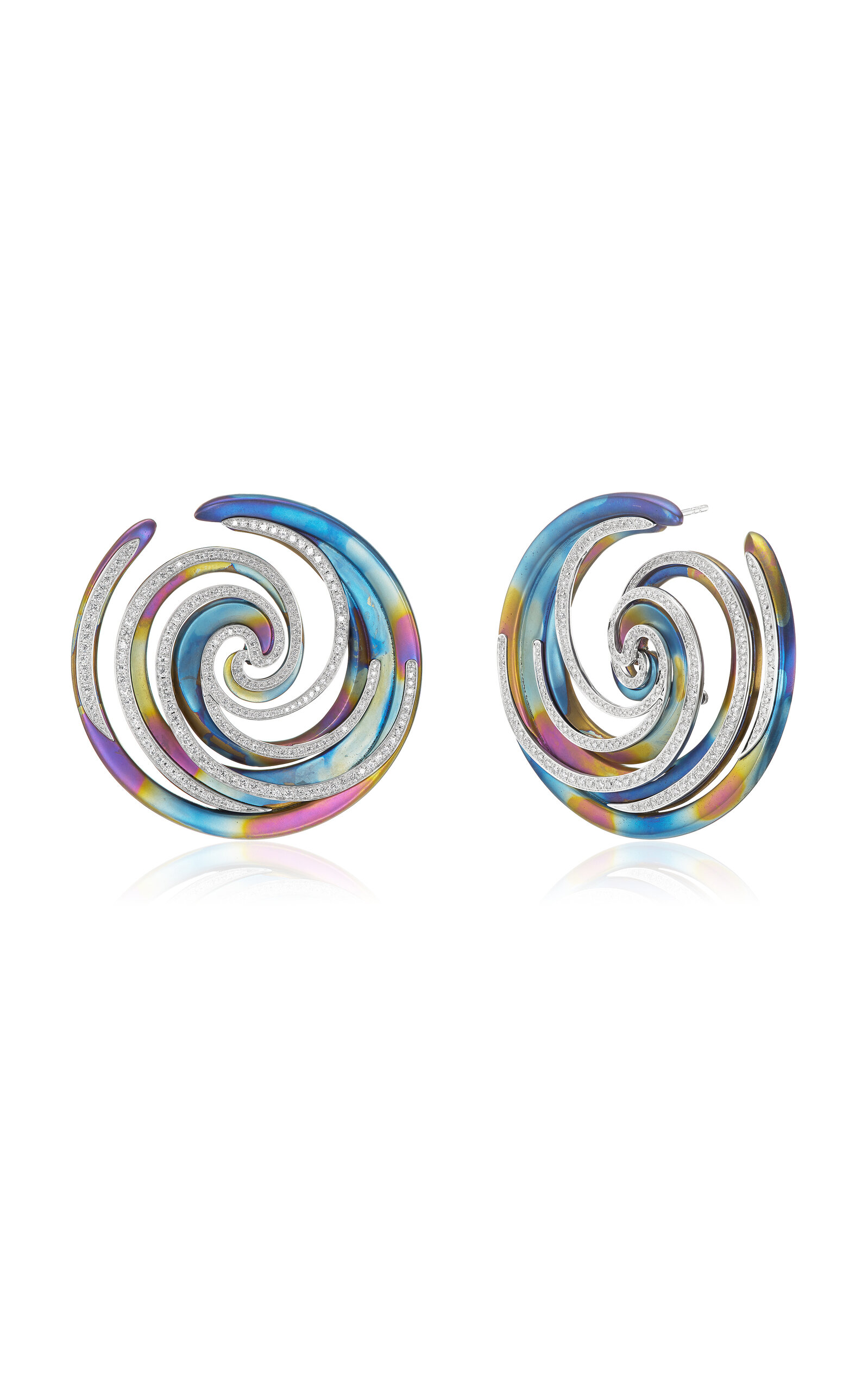 Titanium Tie Dye Earrings