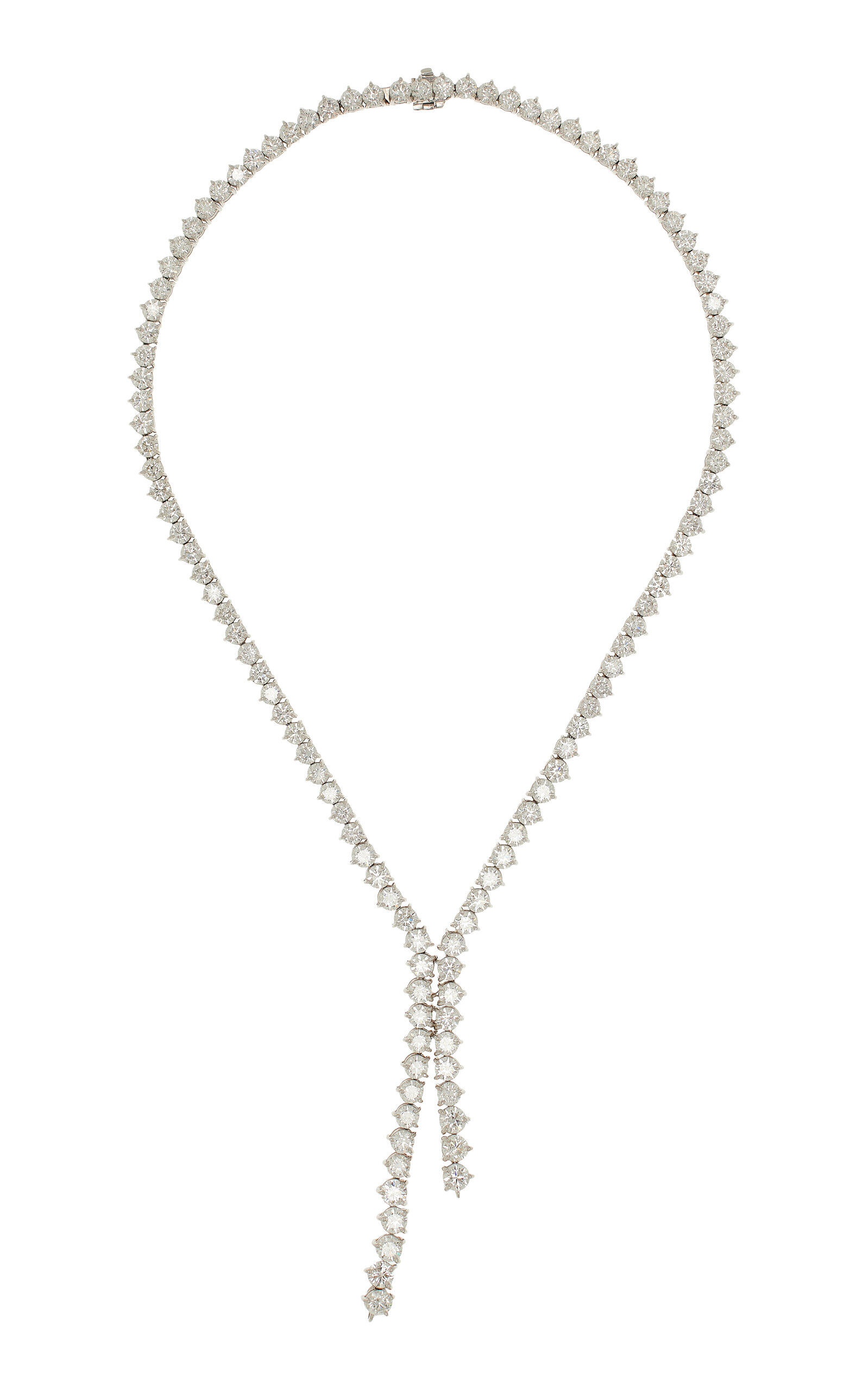 Y Riviera 18K White Gold Diamond Necklace