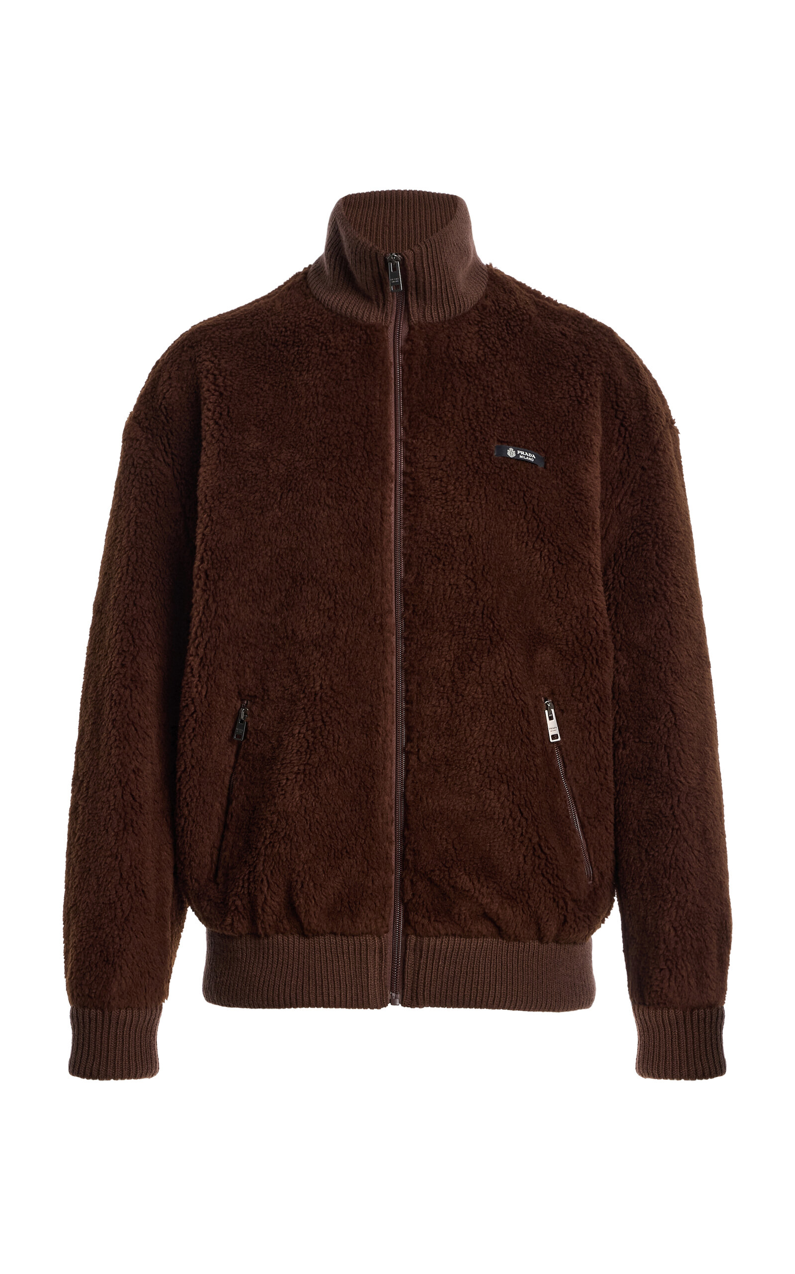 Prada Wool-Blend Fleece Jacket