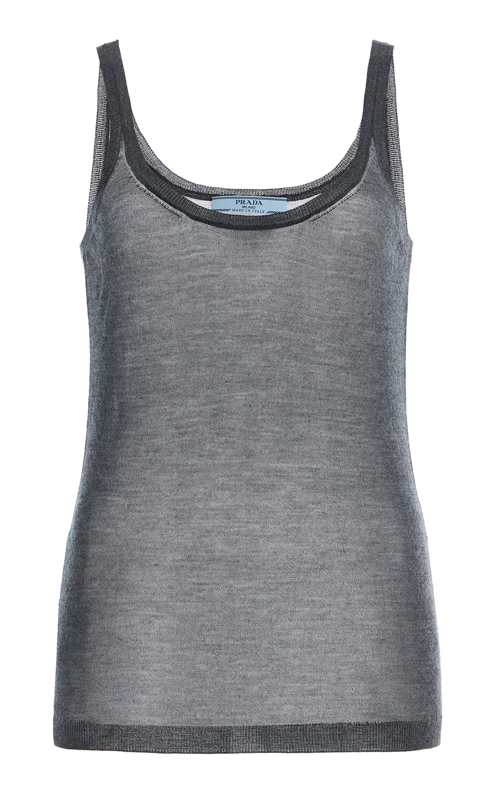 Prada Cashmere-Silk Tank Top - Women's Clothing