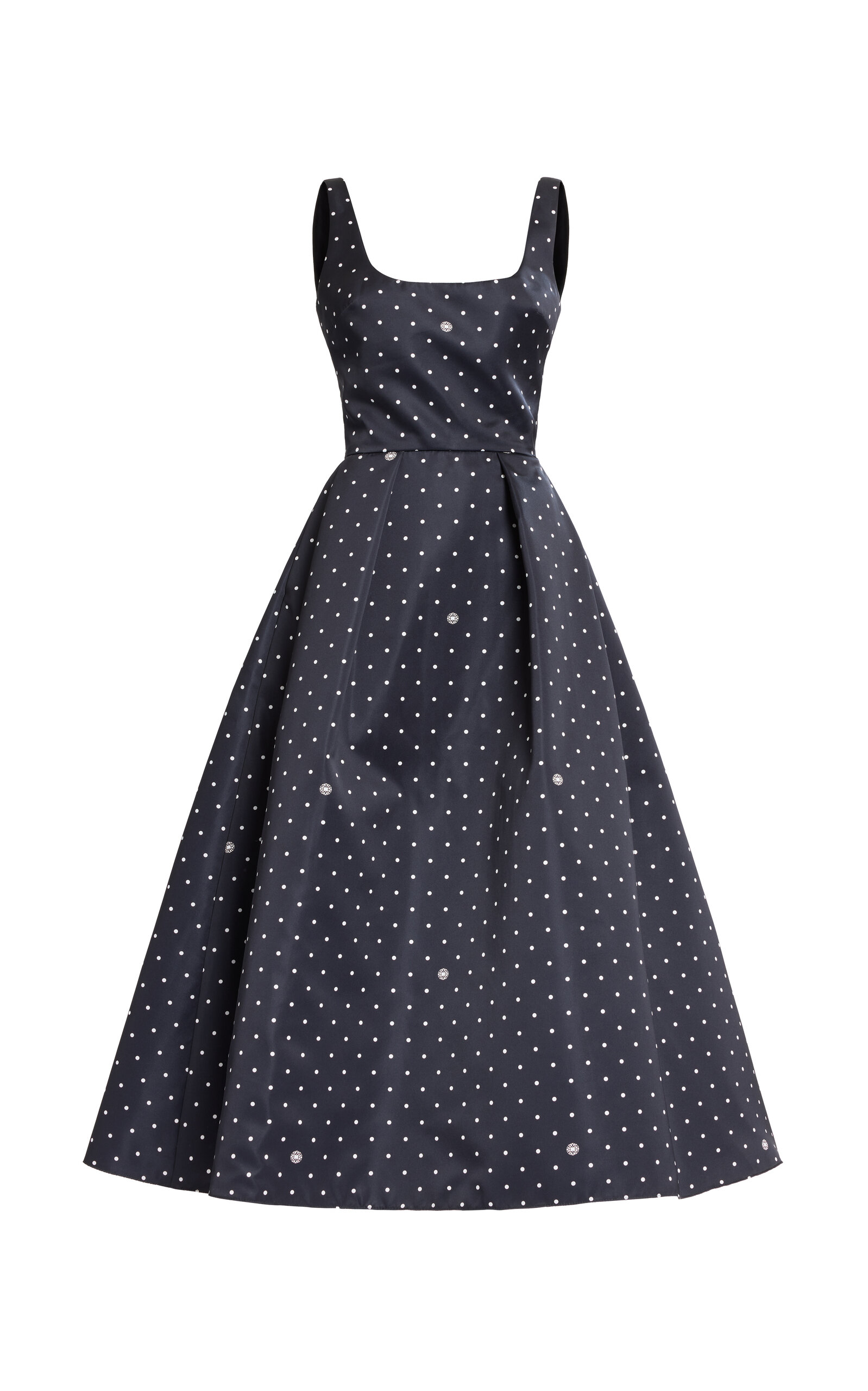 Elie Saab Printed Duchesse Midi Dress