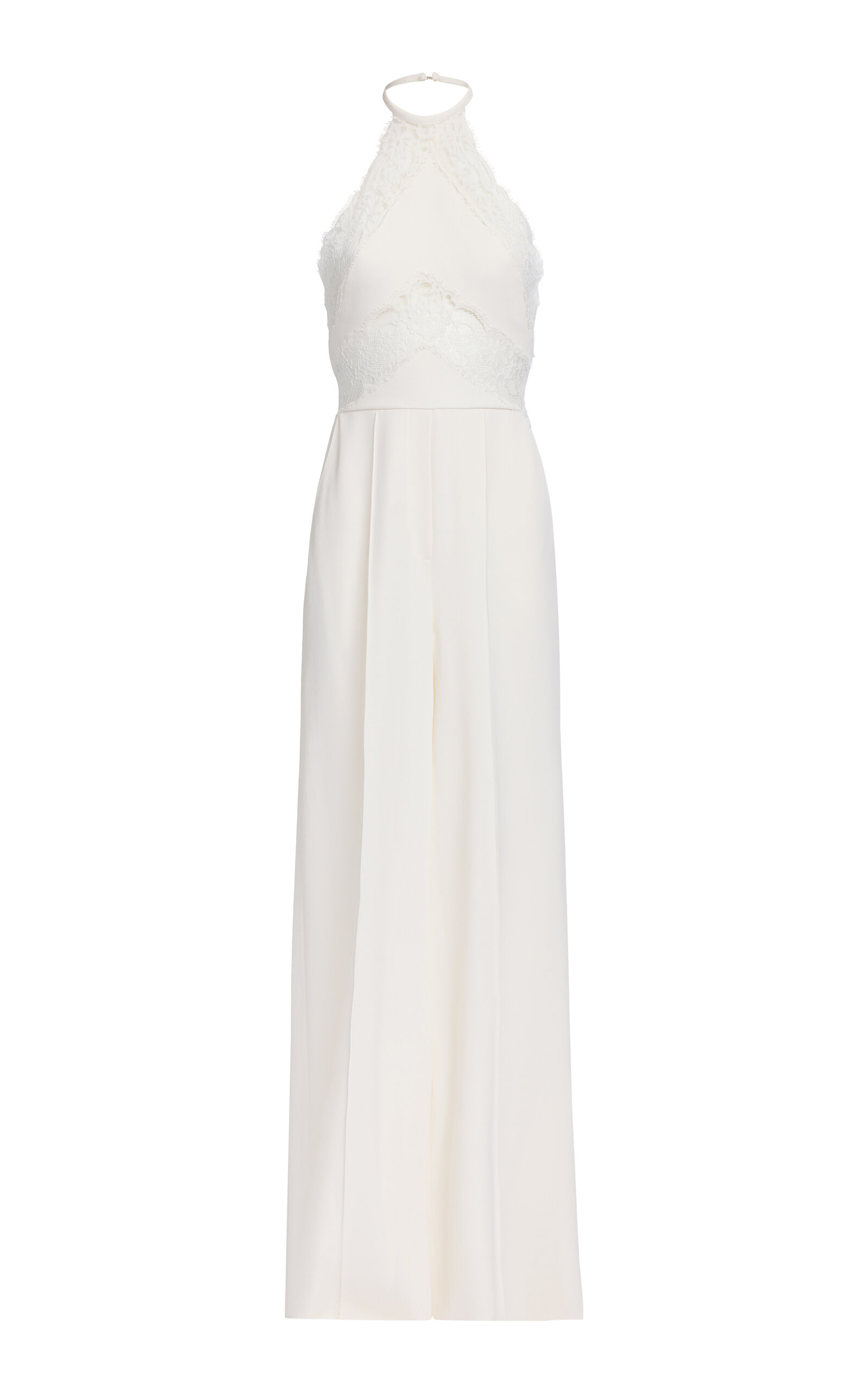 Elie Saab Cady & Lace Jumpsuit