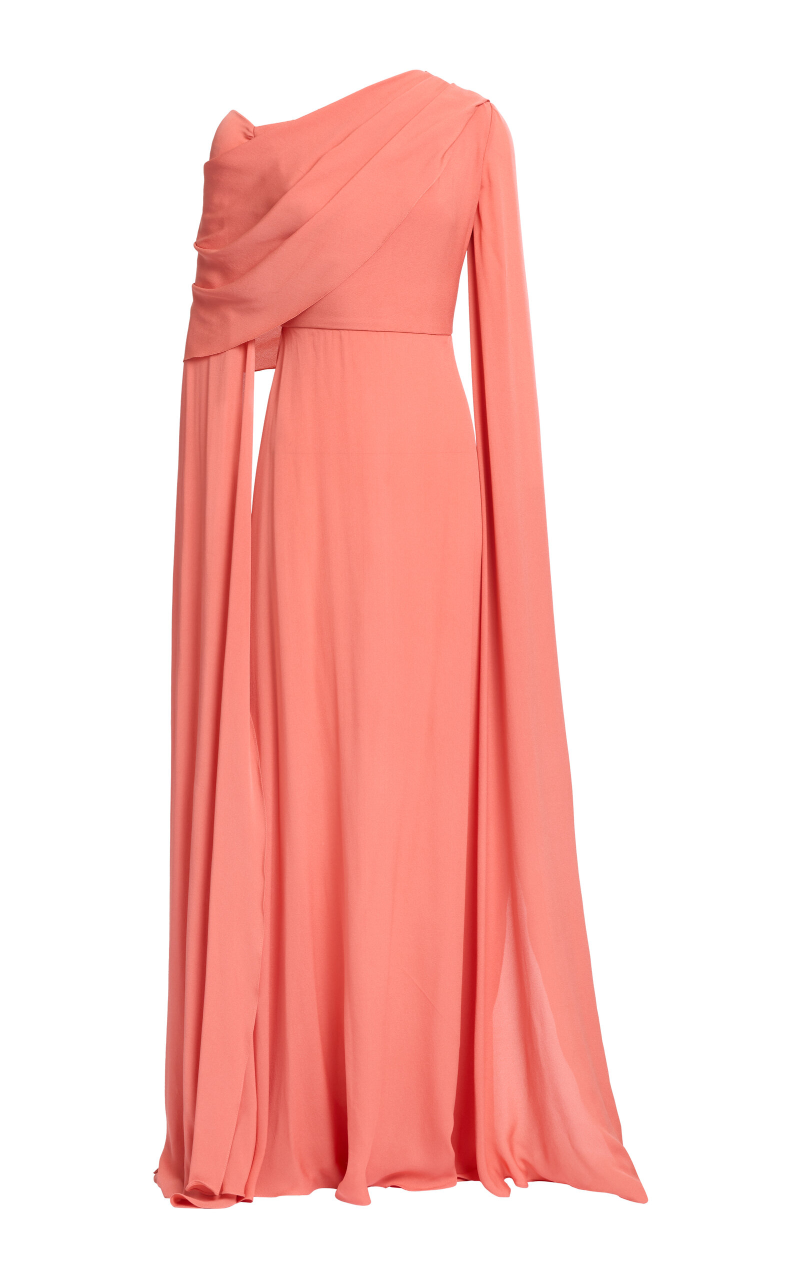 Elie Saab Double Georgette Long Dress