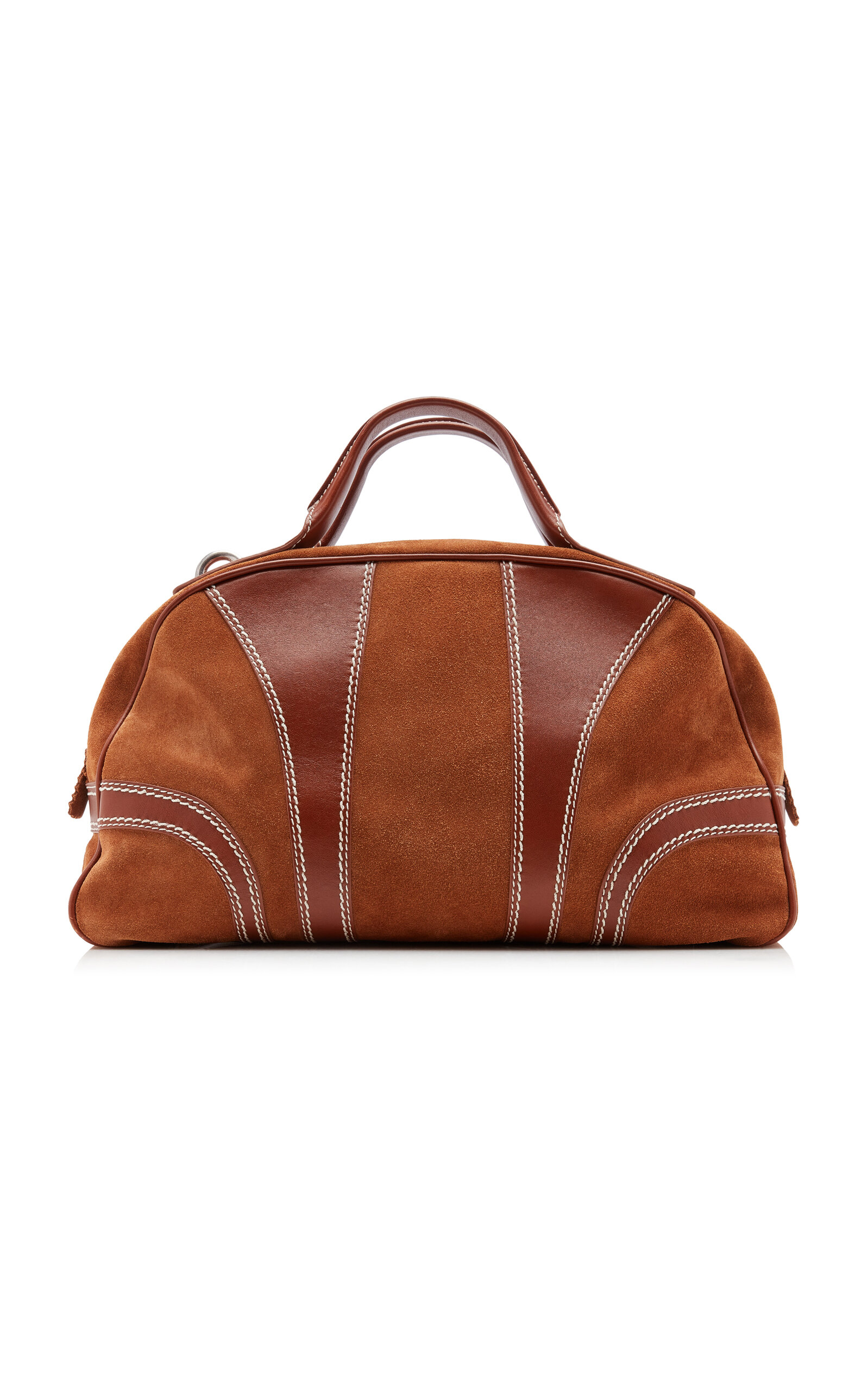 Dries Van Noten - Dustin Leather Bowling Bag - Brown - OS - Moda Operandi