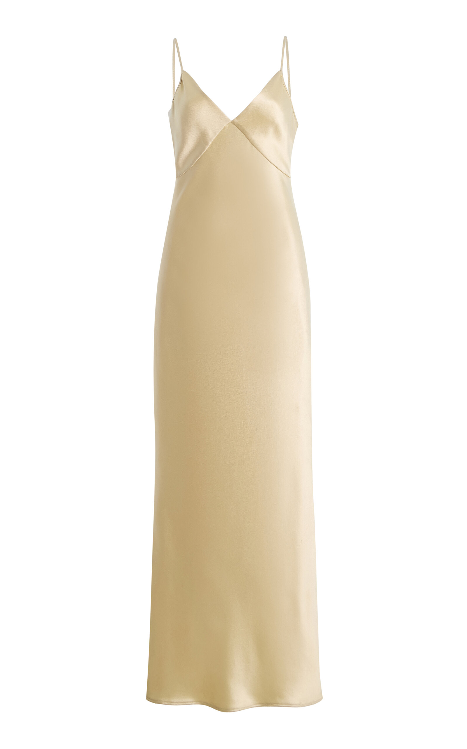 The Row Barika Silk Satin Dress - Moda Operandi