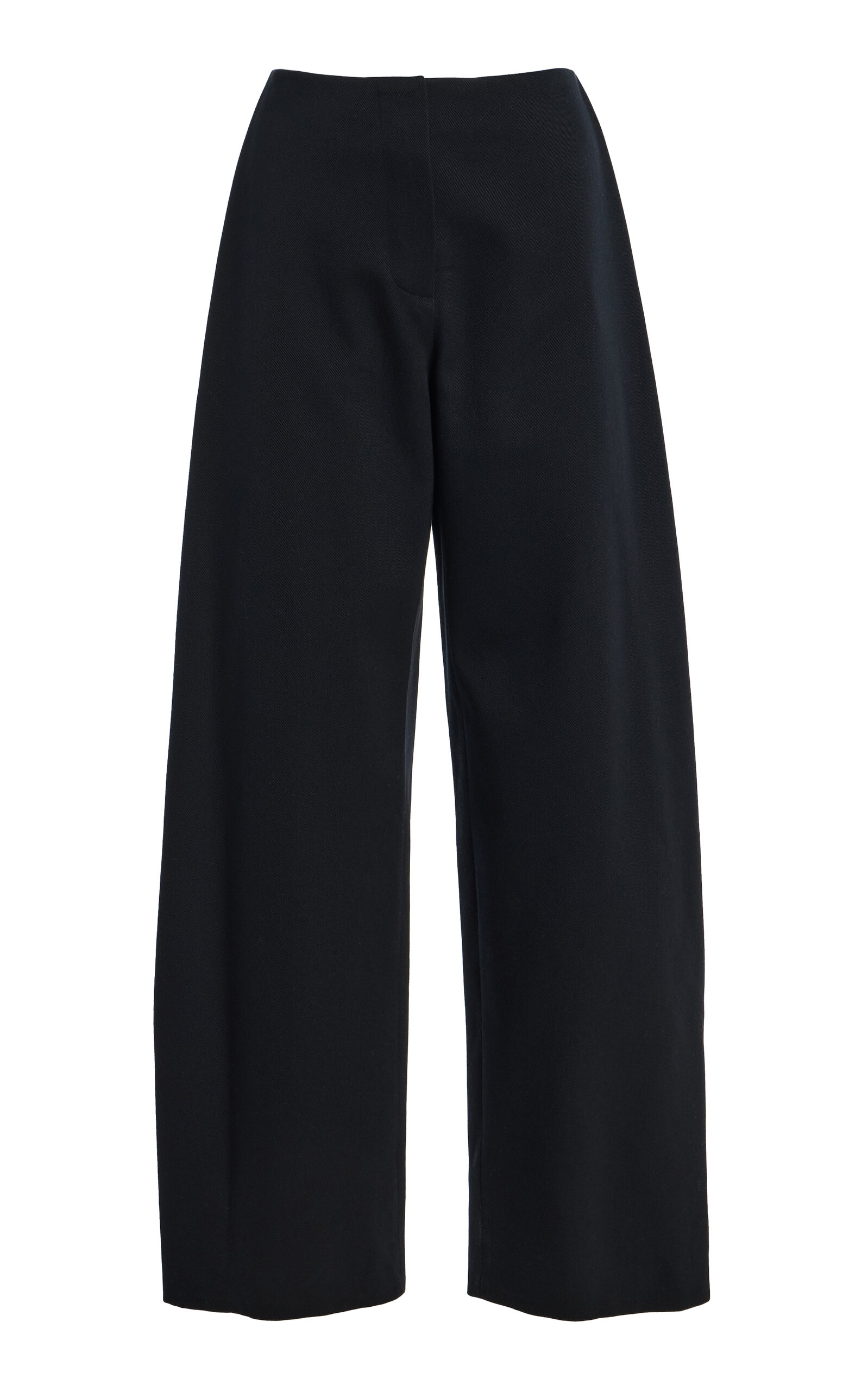 The Row Galileo Wool Barrel-leg Pants In Black