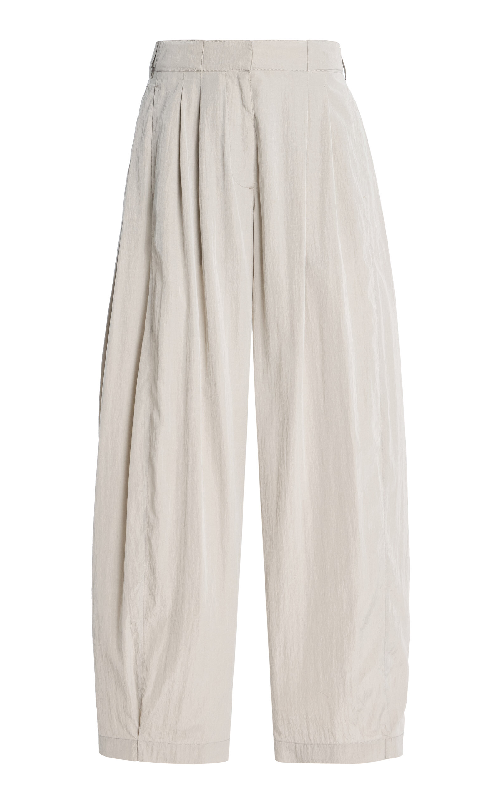 The Row Iven Silk-Blend Barrel-Leg Pants - Moda Operandi