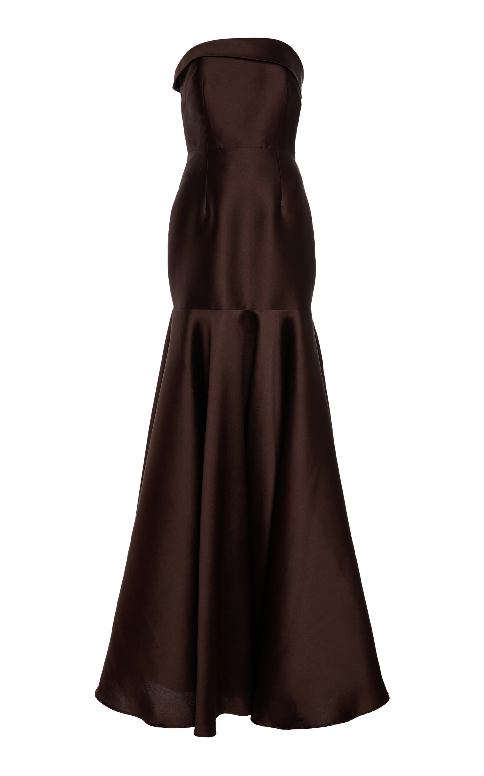Greta Constantine Jabiru Satin Drop Waist Gown - Women's Clothing