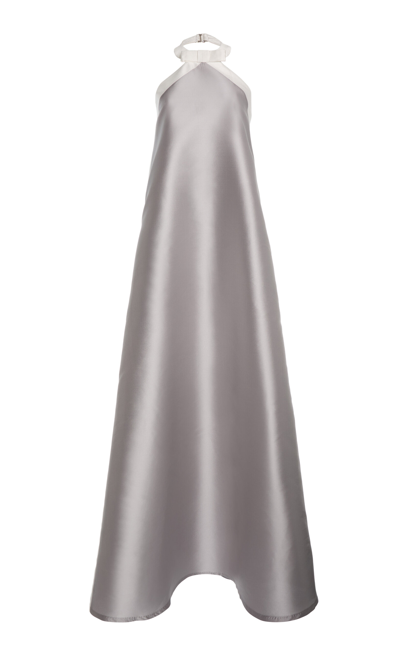 Greta Constantine Sparrow Satin Trapeze Gown