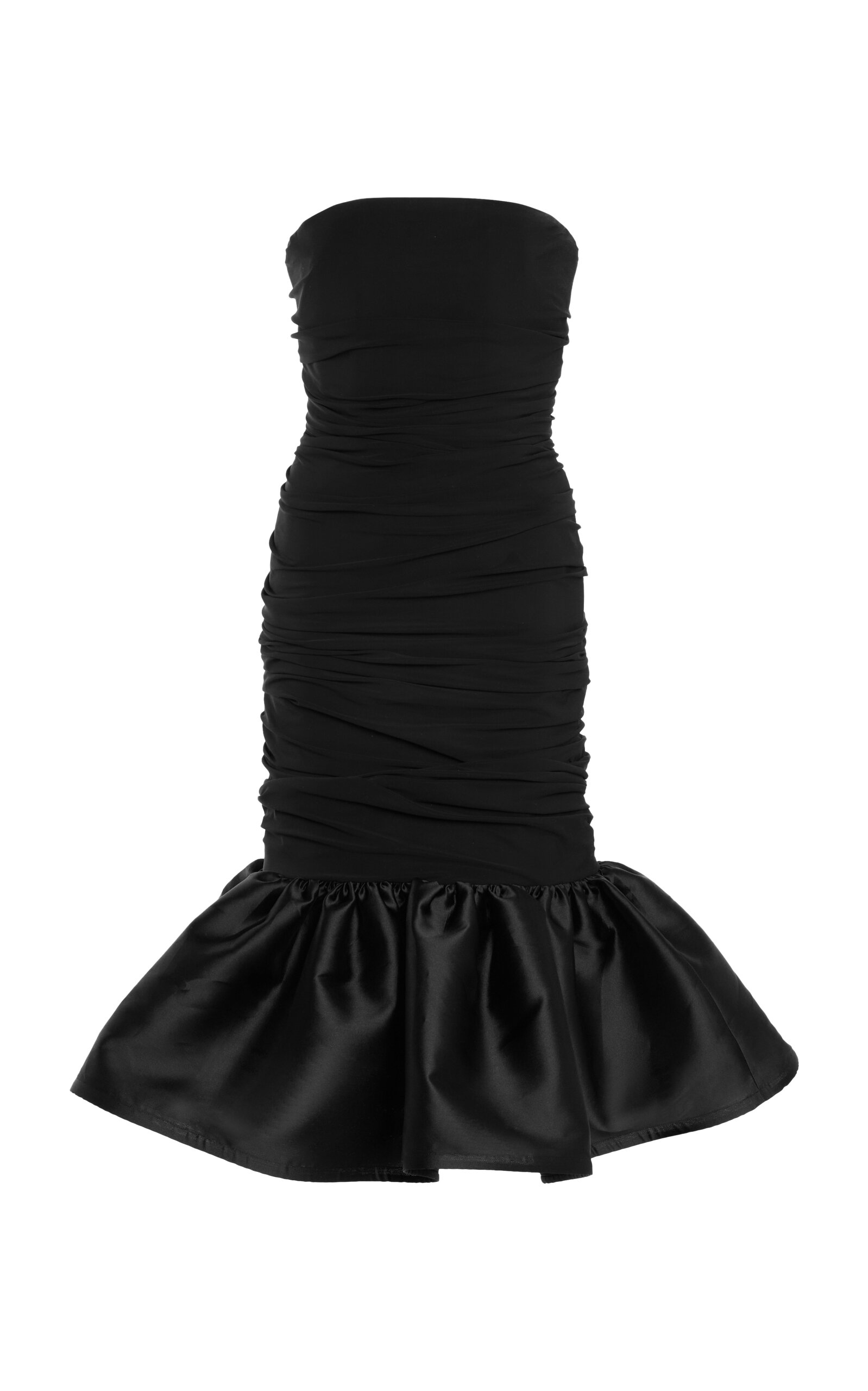 Crane Strapless Ruffled Dress