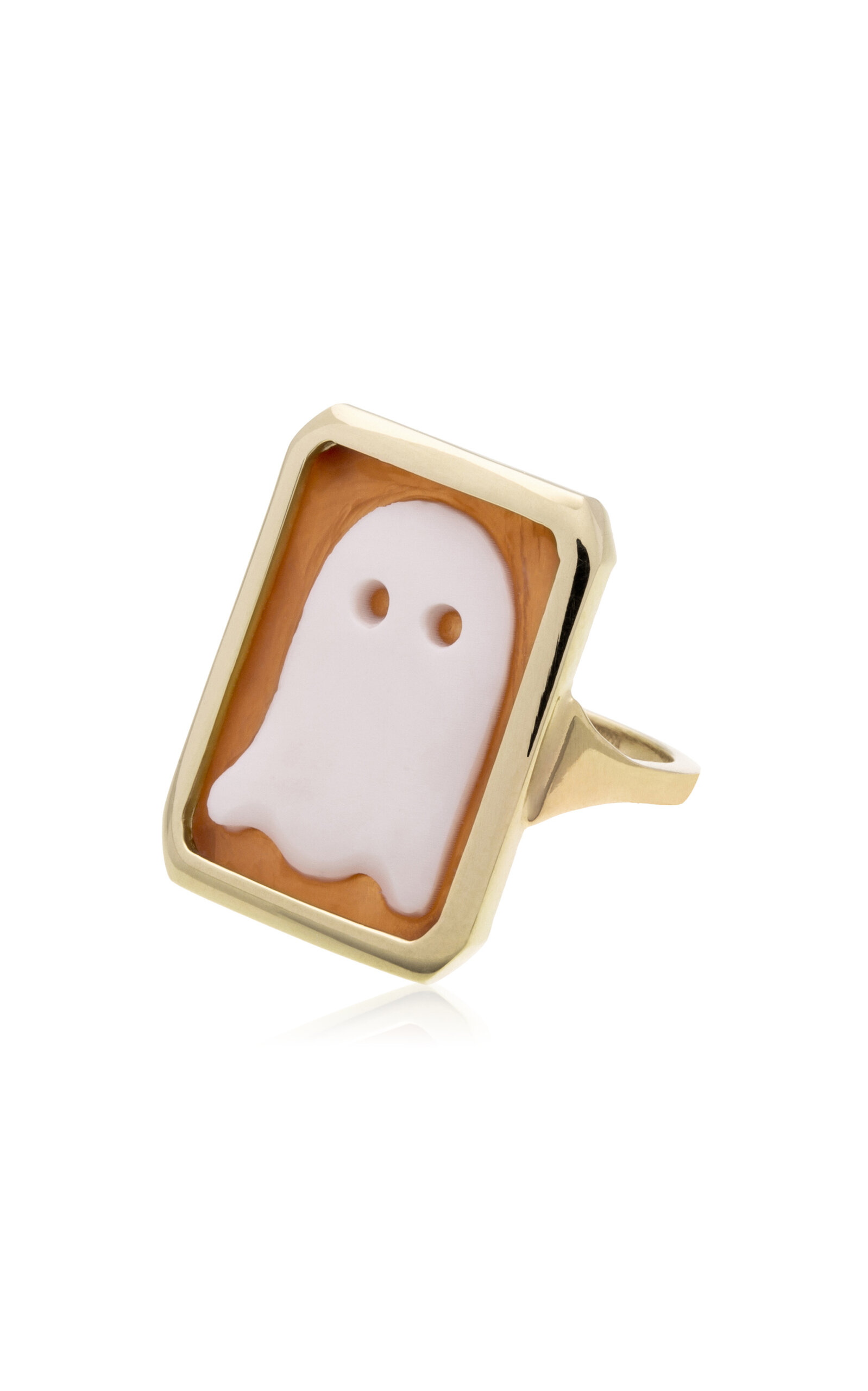 Cameo Fantasma 9K Yellow Gold Carnelian Ring