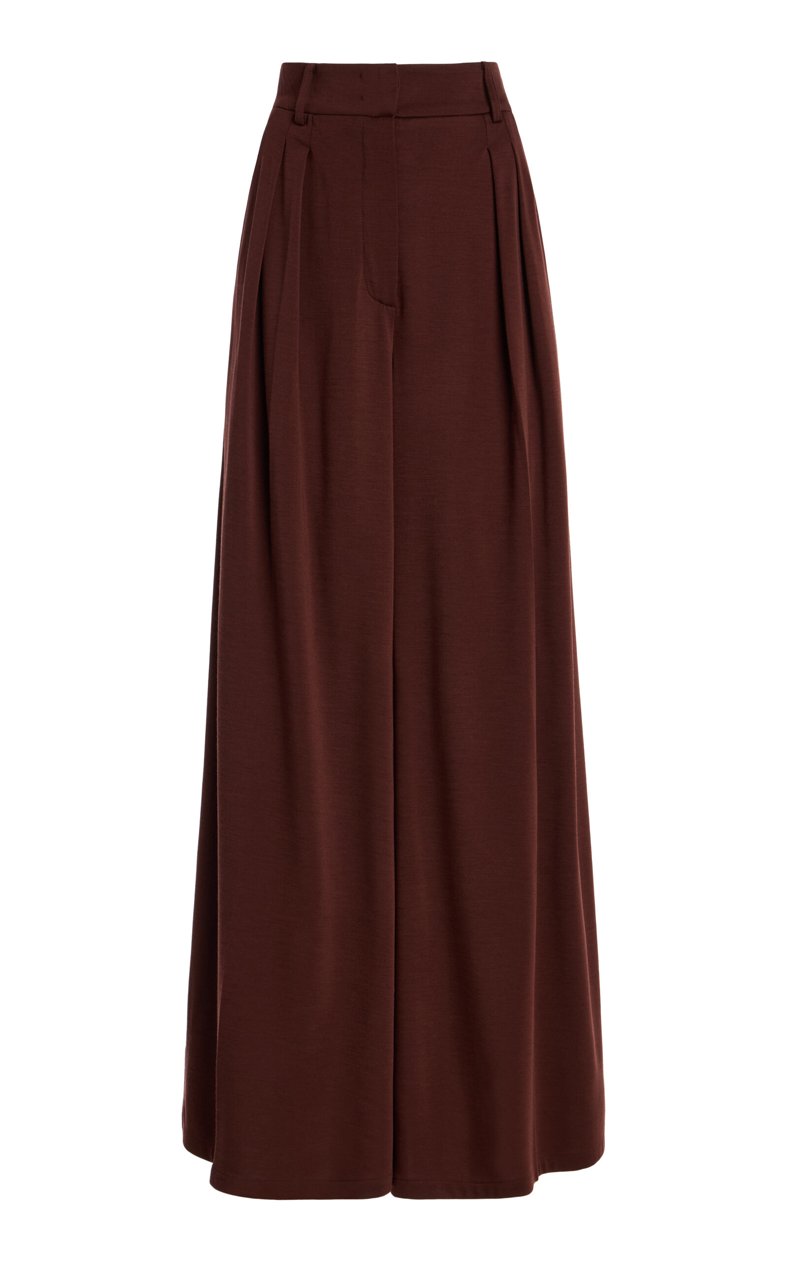 Max Mara Jersey Wool Wide-Leg Pants