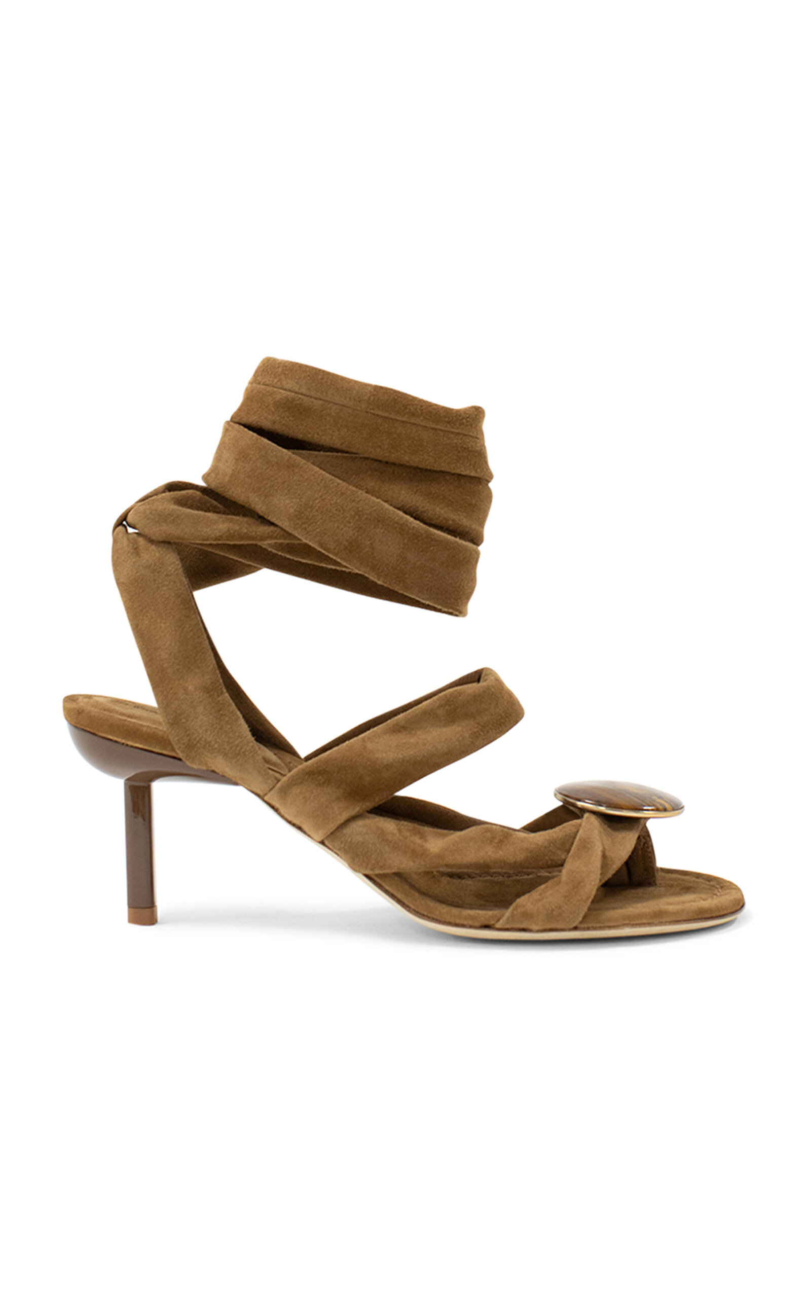 Christopher Esber Doma Wrap-Detailed 70mm Suede Sandals