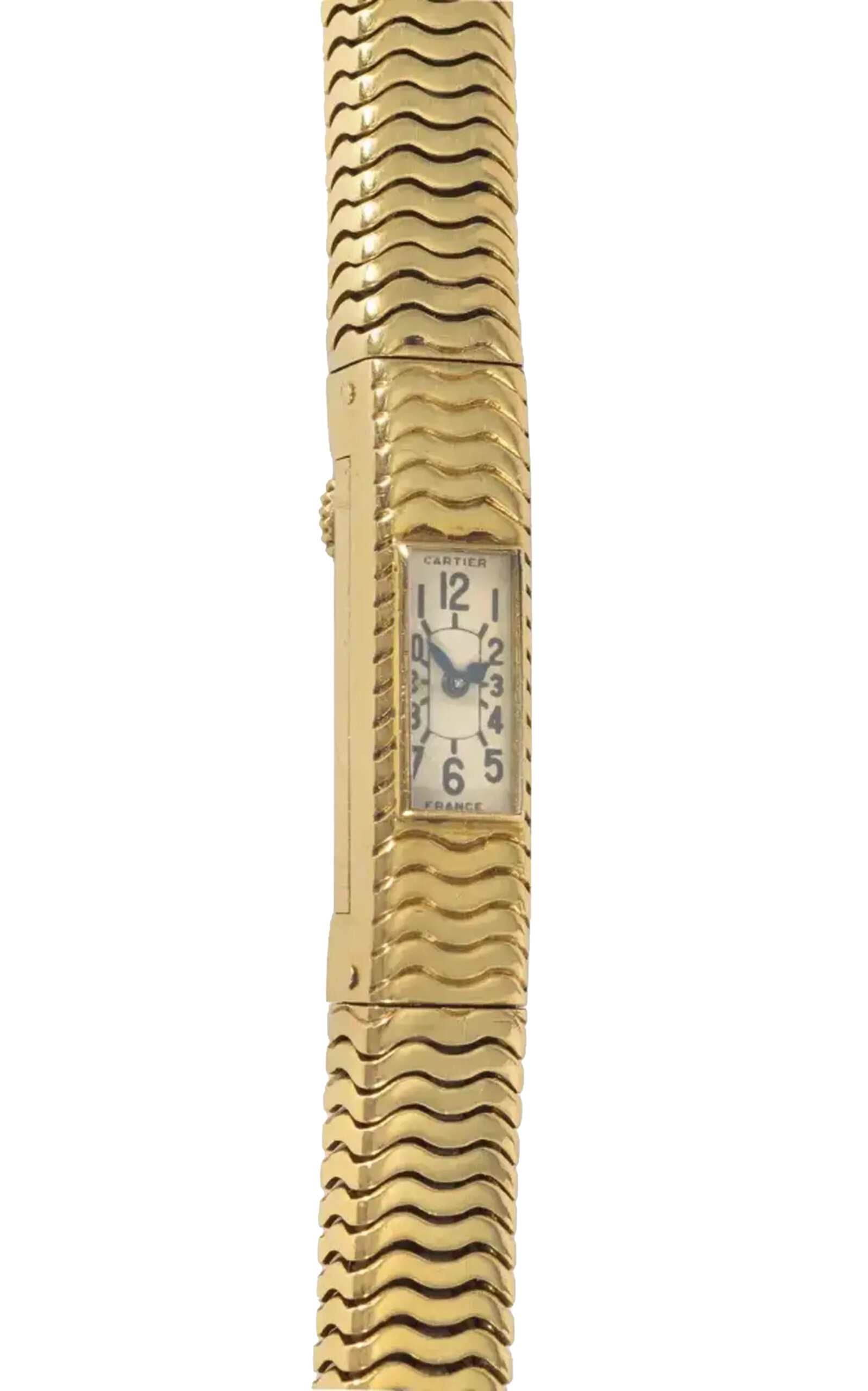 Cartier Vintage 18K Yellow Gold Watch Bracelet
