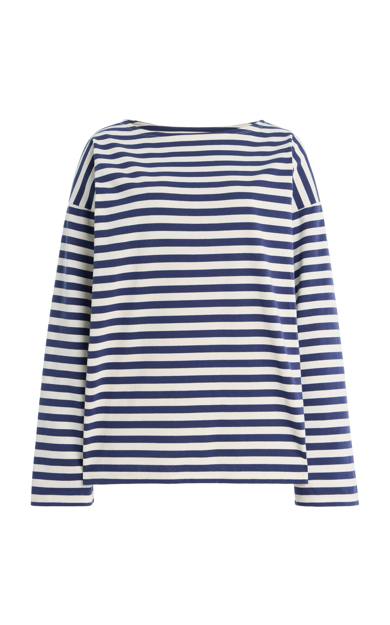 Posse Haisley Striped Cotton T-shirt In Blue
