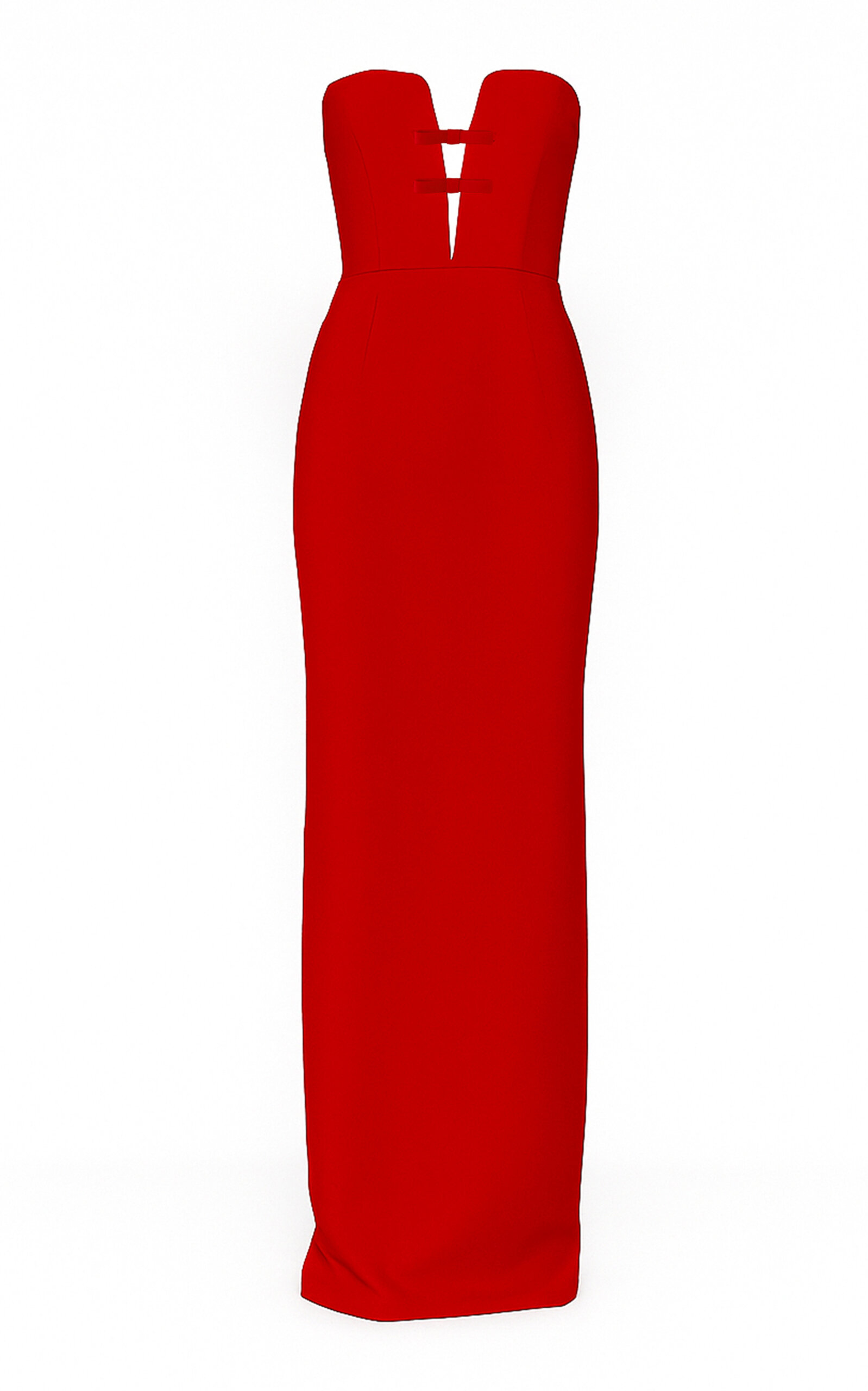 The New Arrivals Ilkyaz Ozel Noa Pedro Red Strapless Dress