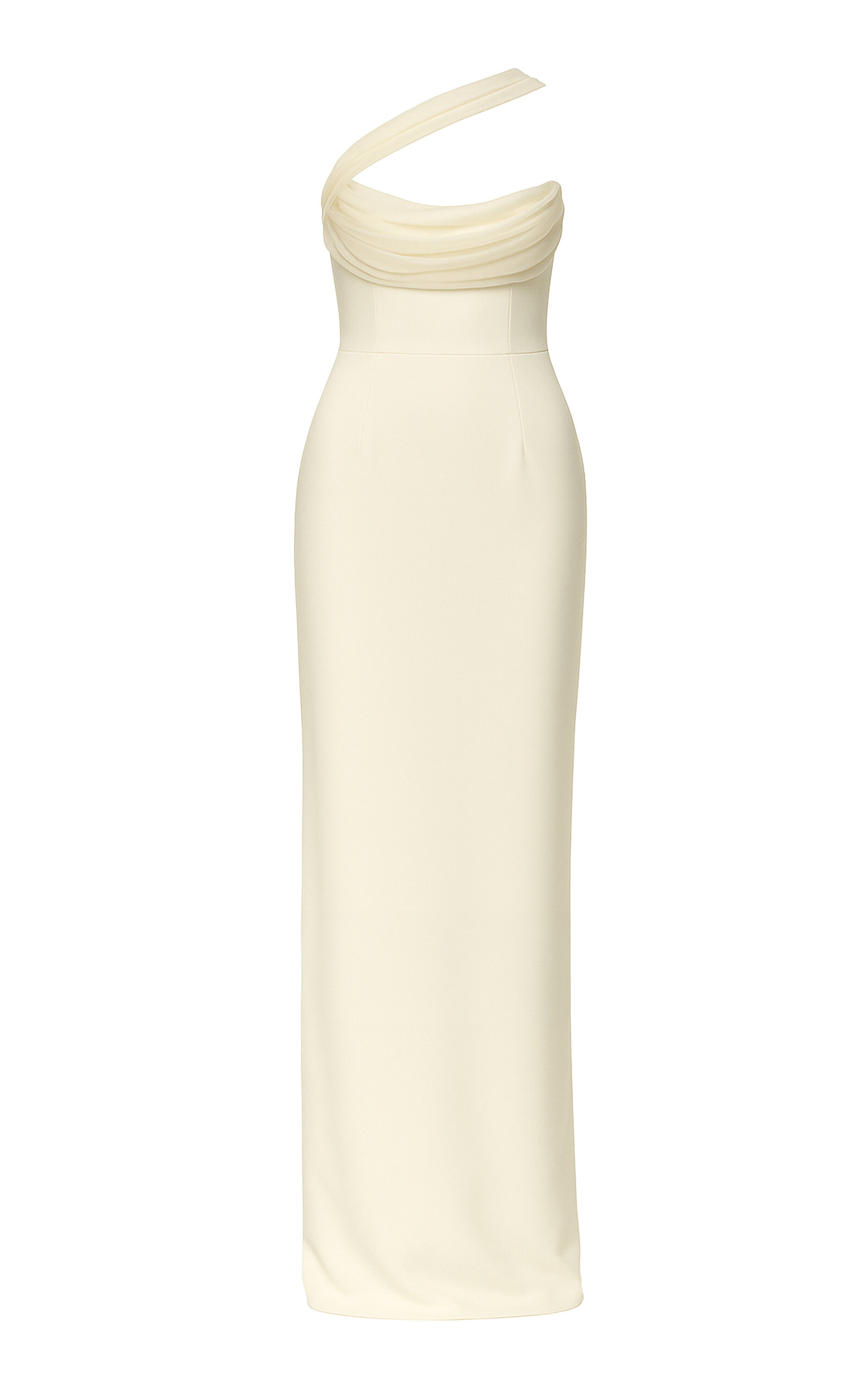 The New Arrivals Ilkyaz Ozel Julietta Sash-Detailed Crepe Gown