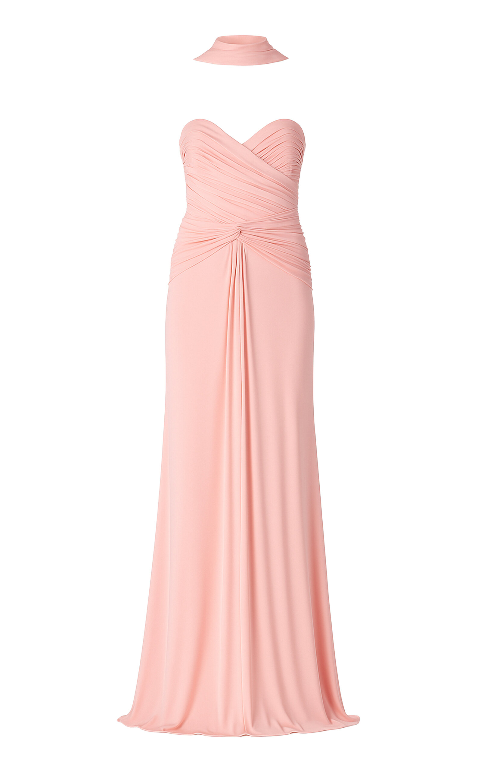 The New Arrivals Ilkyaz Ozel Amanda Ruched Jersey Gown