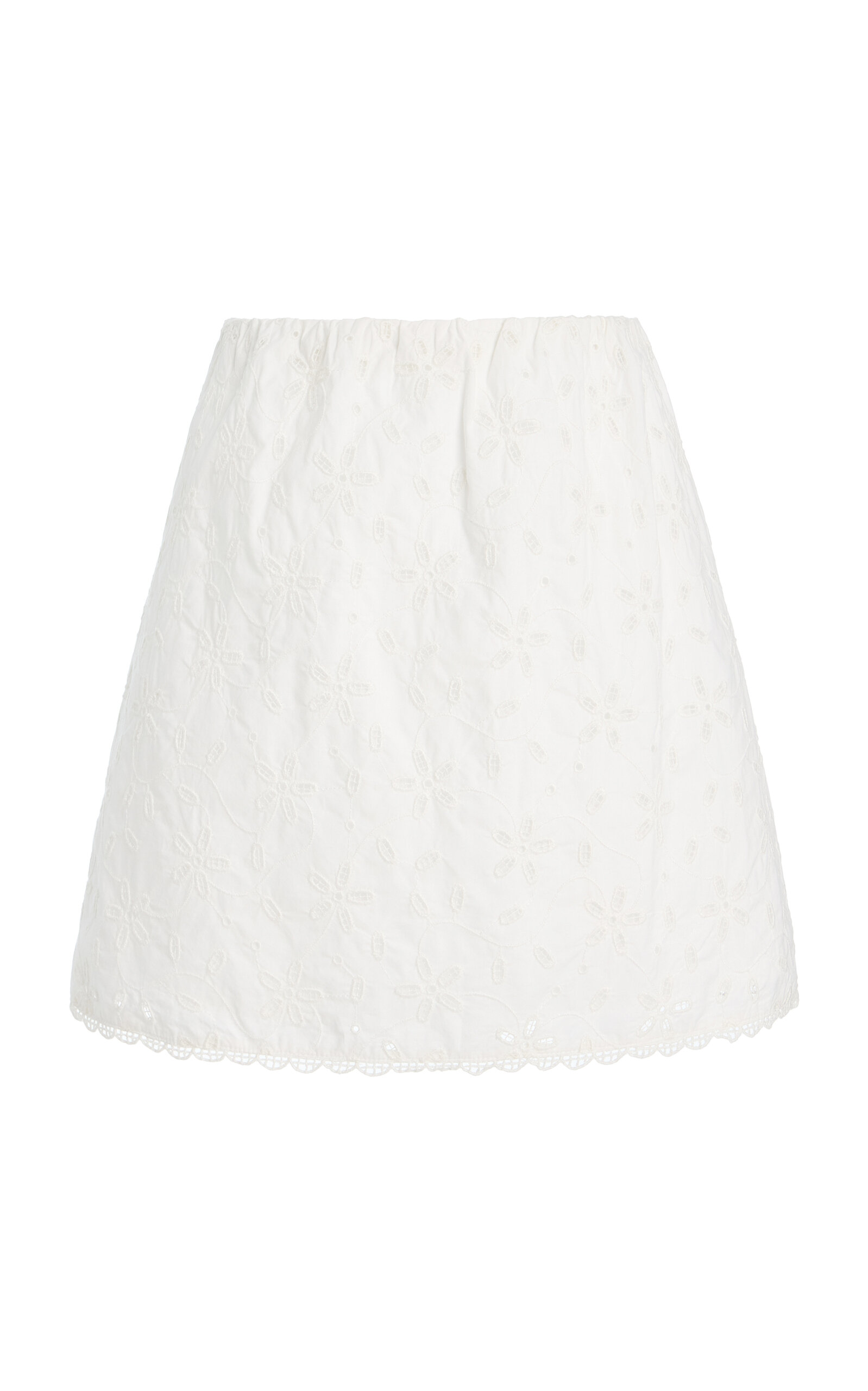 Posse Salma Eyelet Cotton Mini Skirt