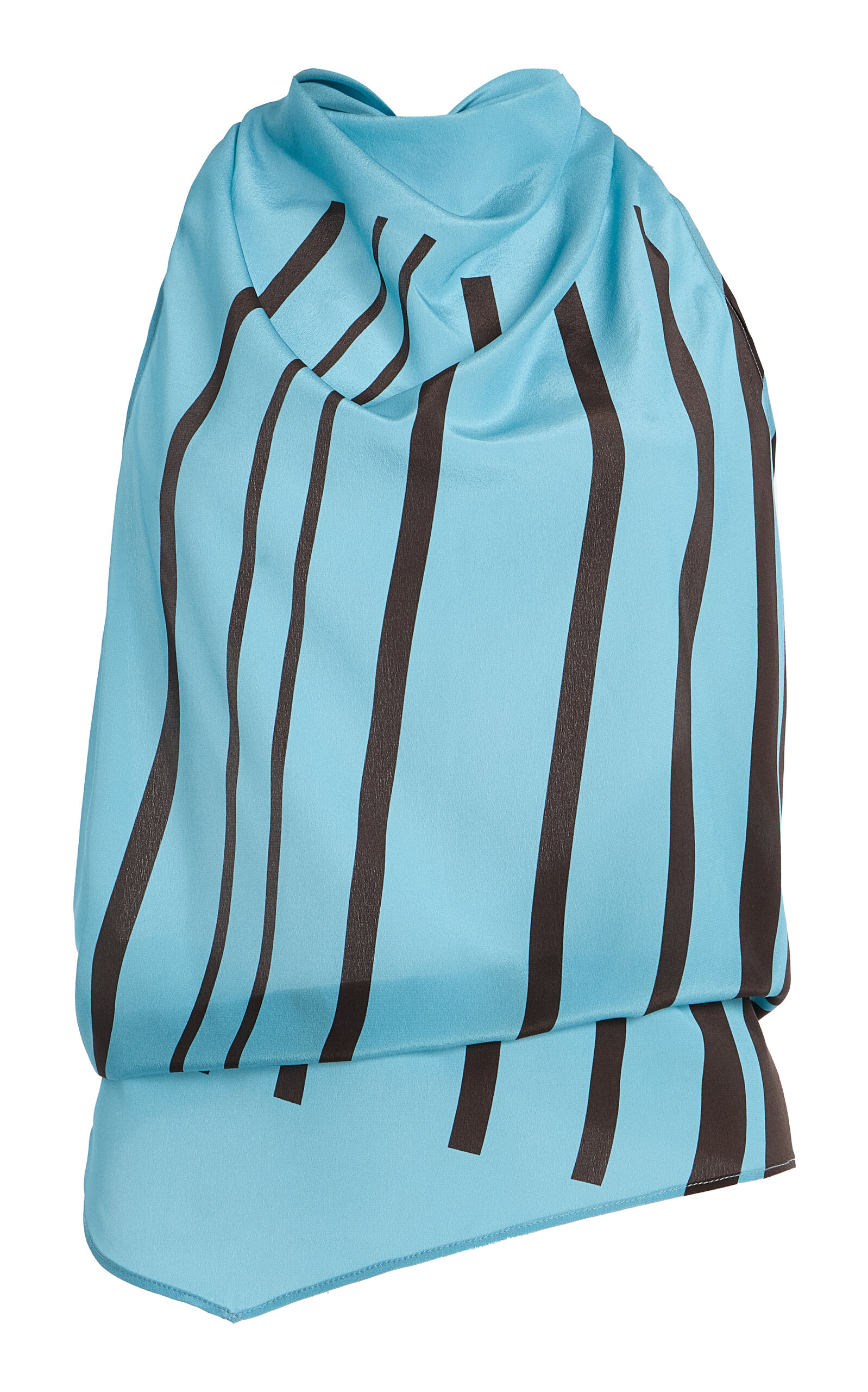 Sir Rioja Halter Scarf Top In Blue