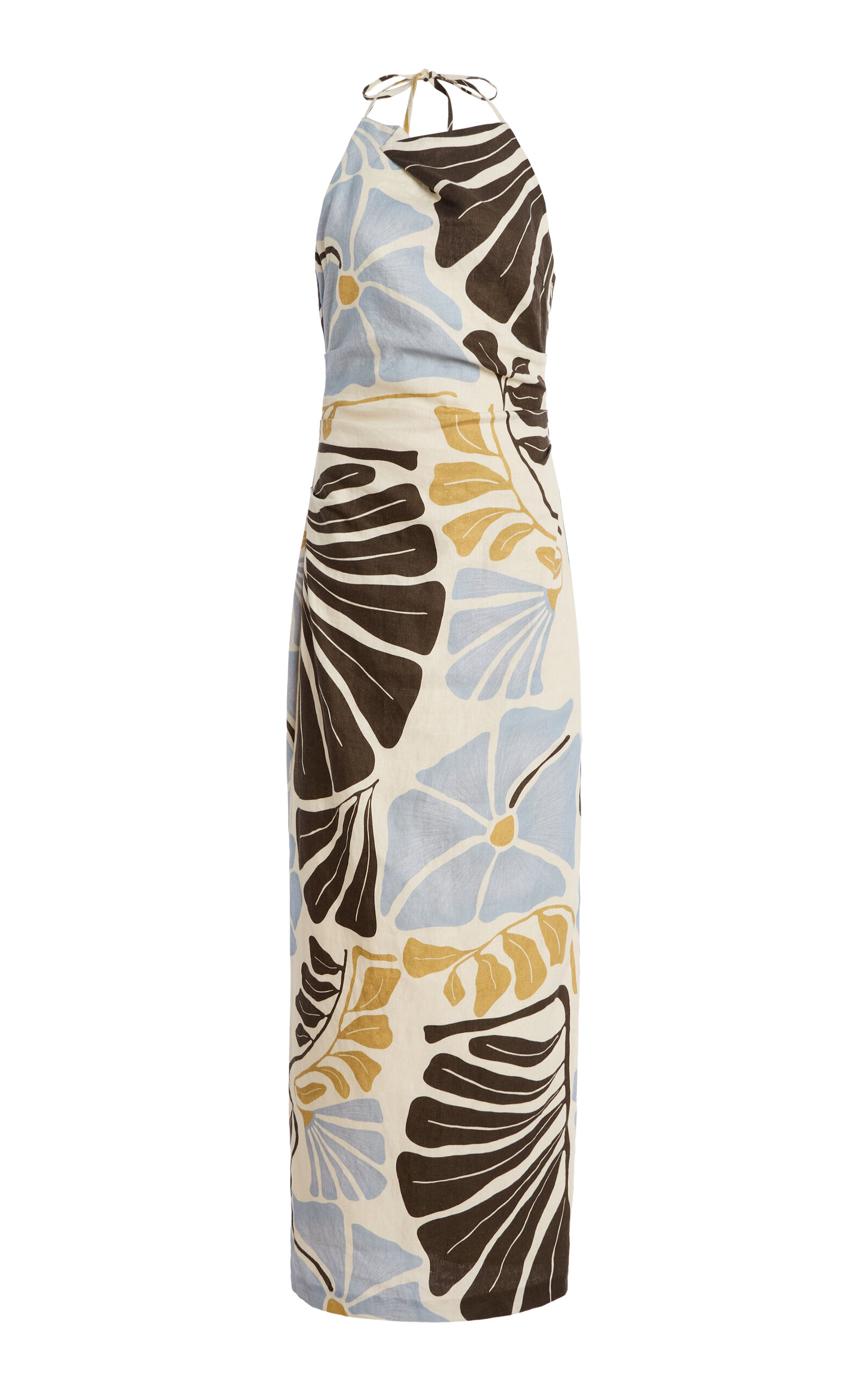 Sir Lola Pleated Midi Dress In Multi