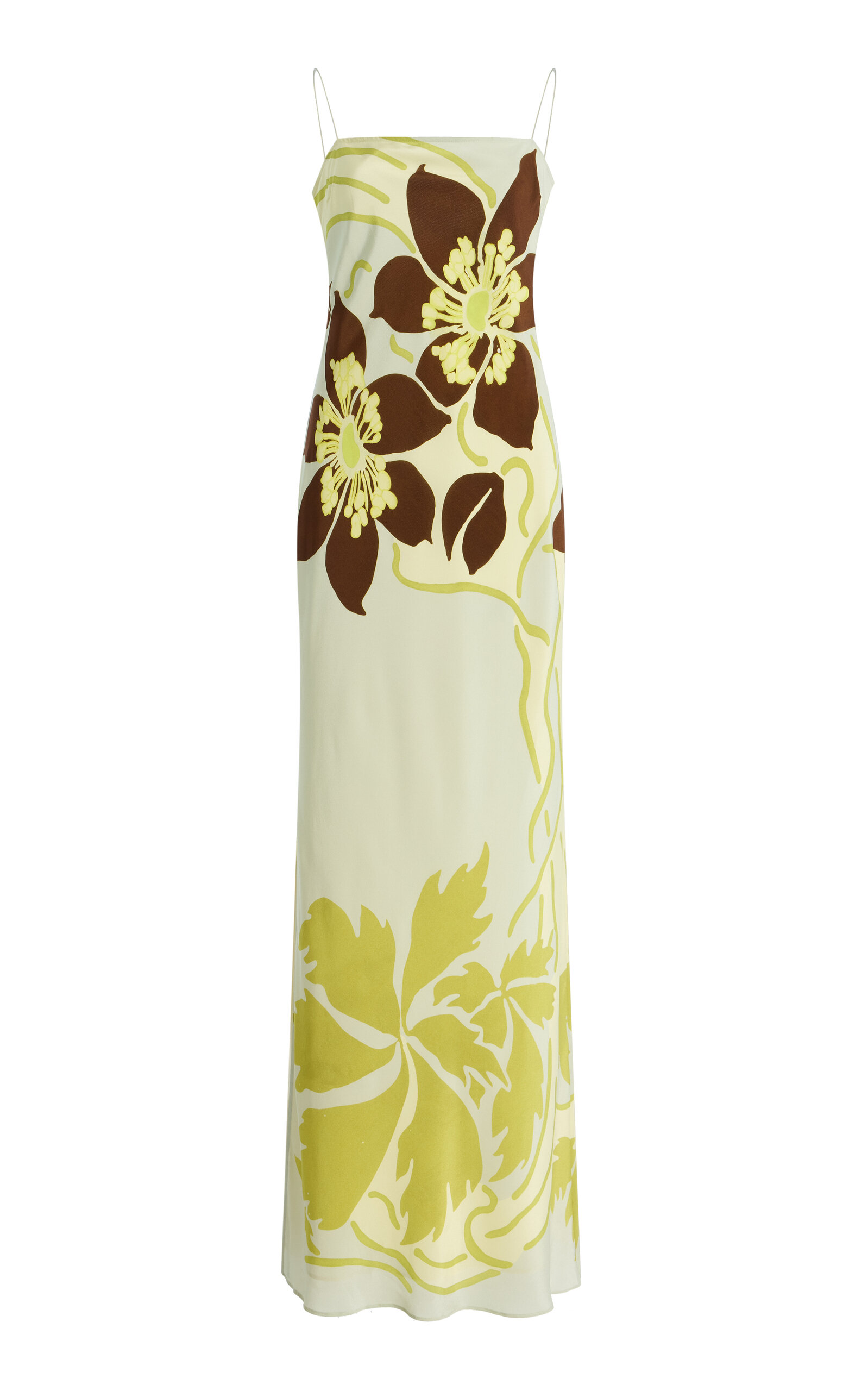 Sir Amaia Floral Silk Maxi Slip Dress In Multi