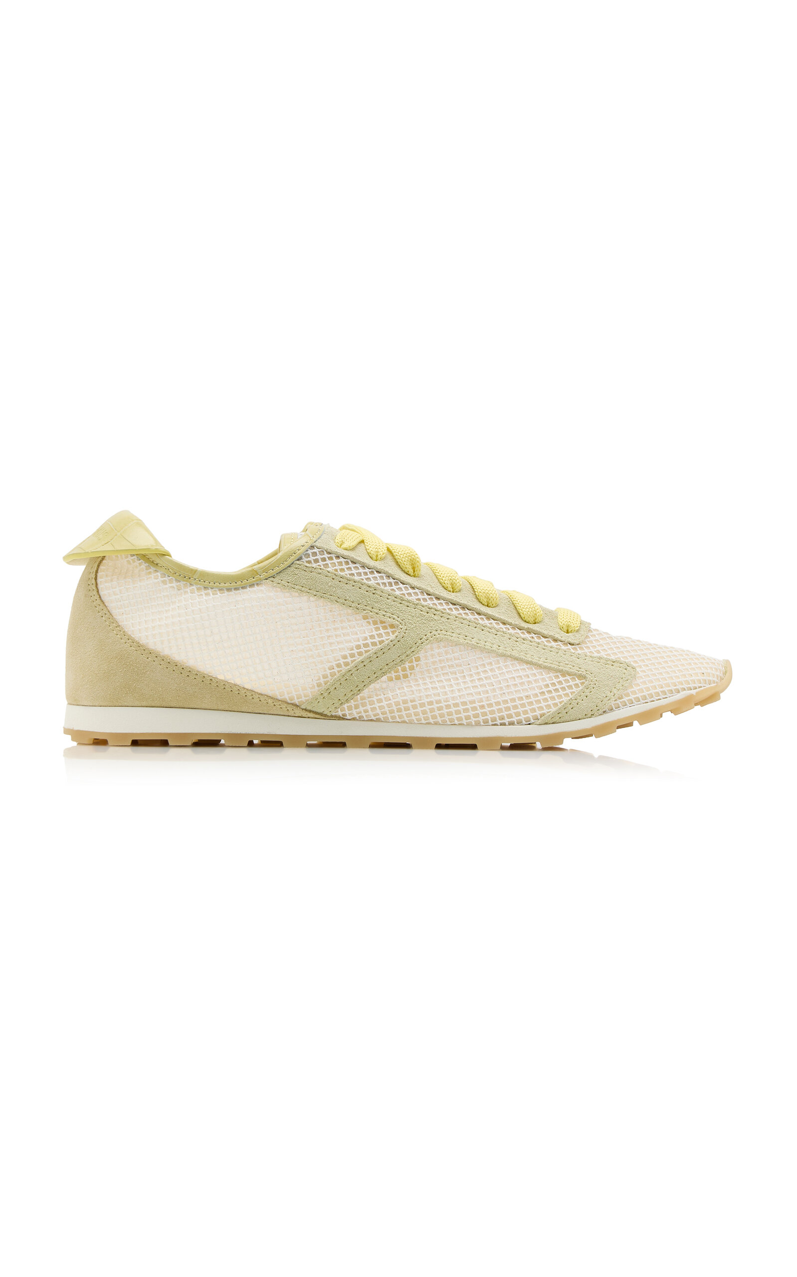 Jacquemus The Tennis Leather Sneakers In Yellow