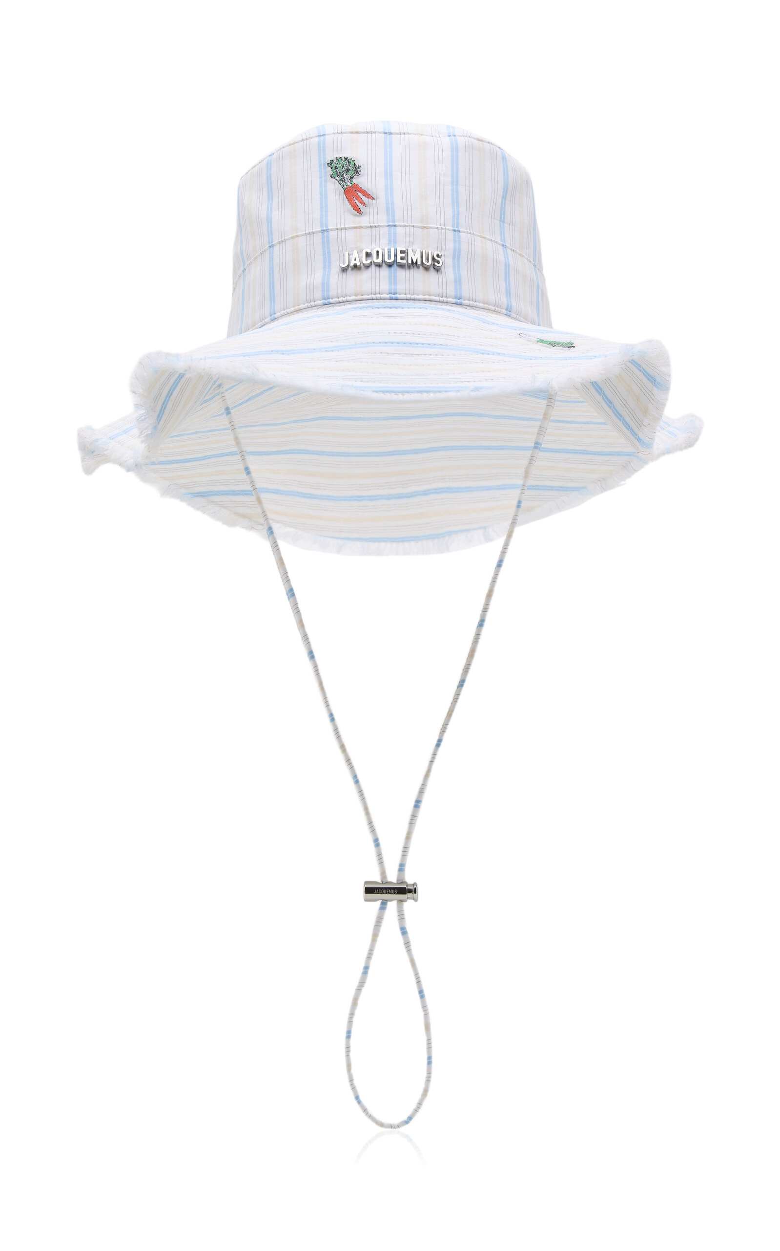 Jacquemus The Artichaut Bob Striped Jacquard Cotton Hat In Multi