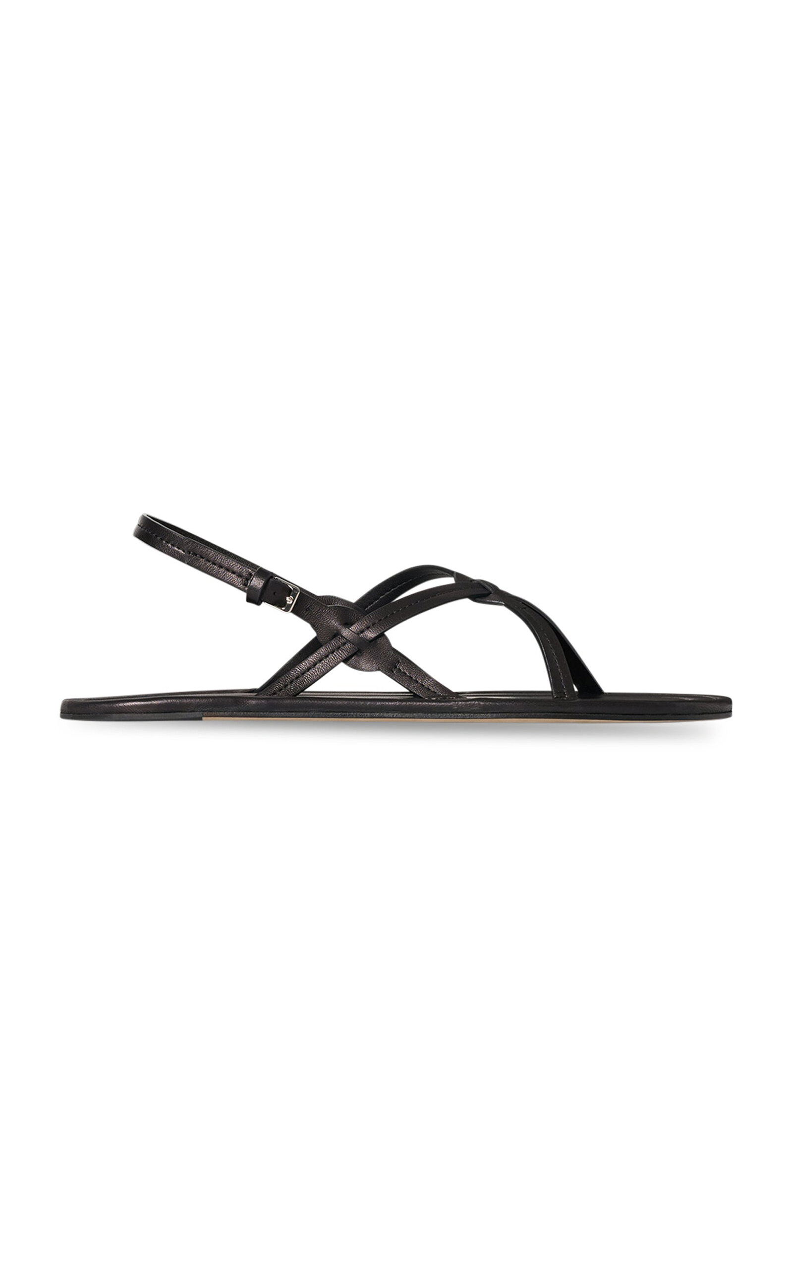 The Row Malick Strap Leather Sandals