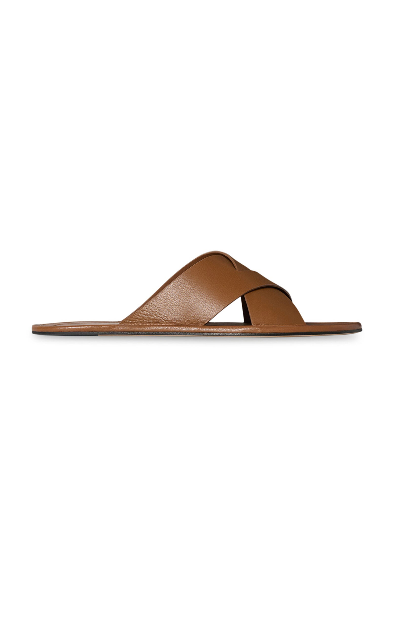 The Row Malick Cross Leather Sandals