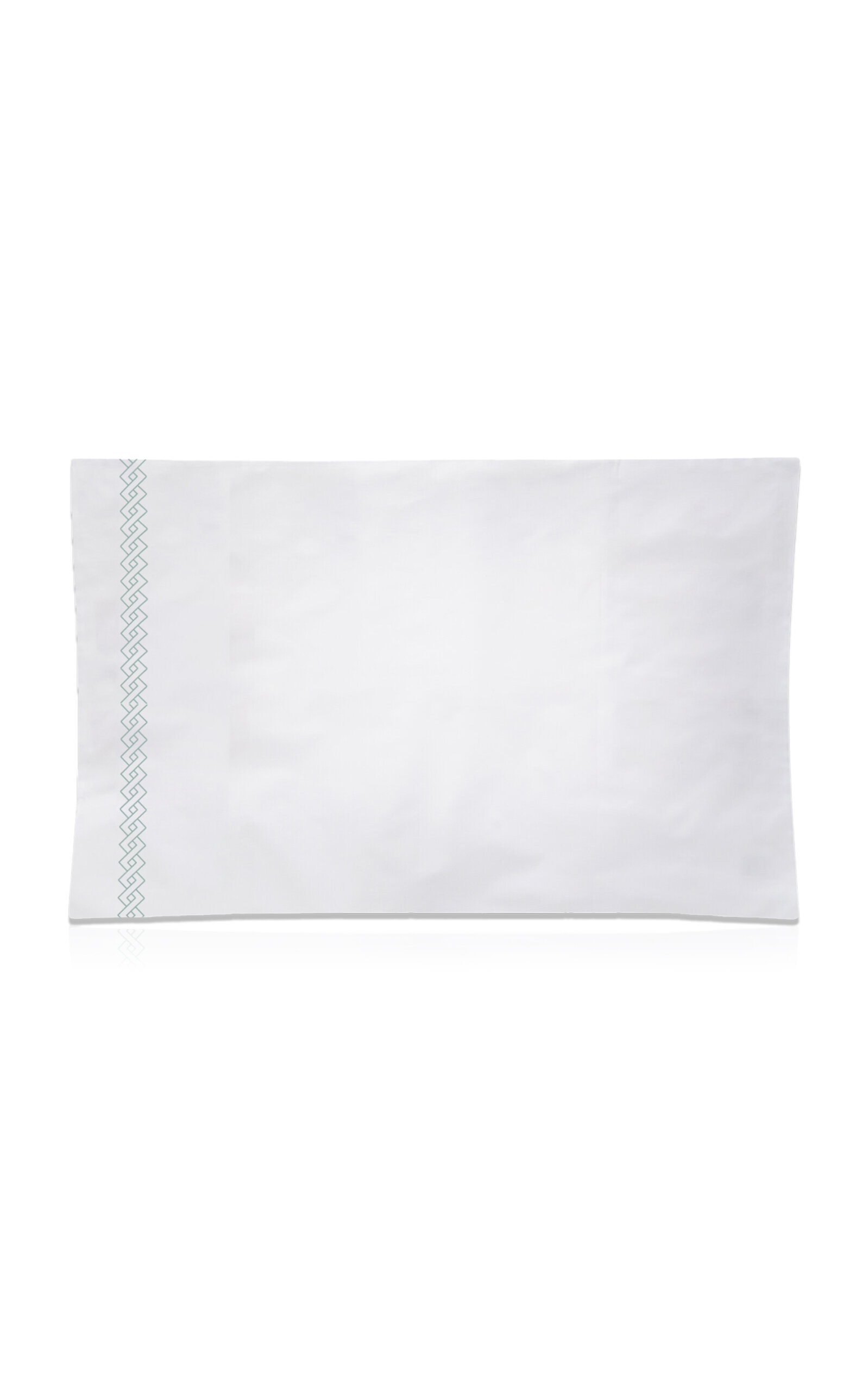 THE LINO Romano Cotton Percal King Pillow - Green