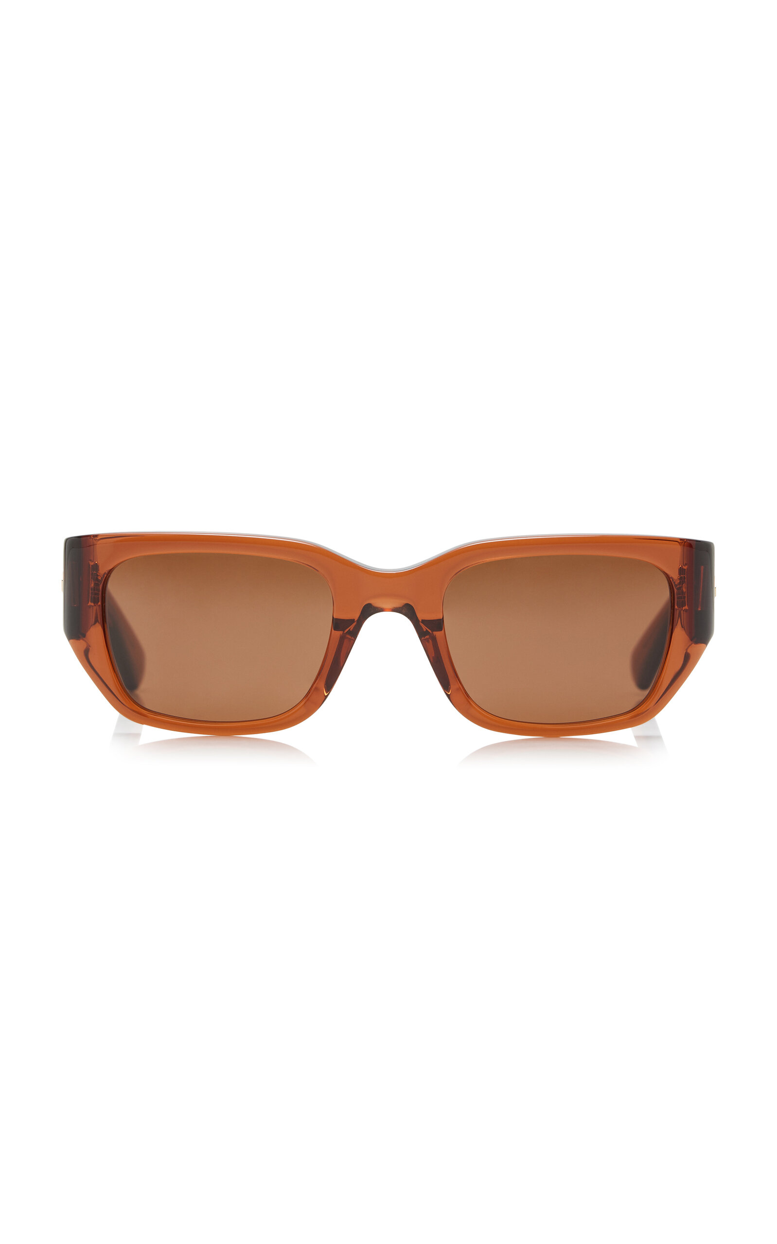 Bottega Veneta Square-frame Acetate Sunglasses In Brown