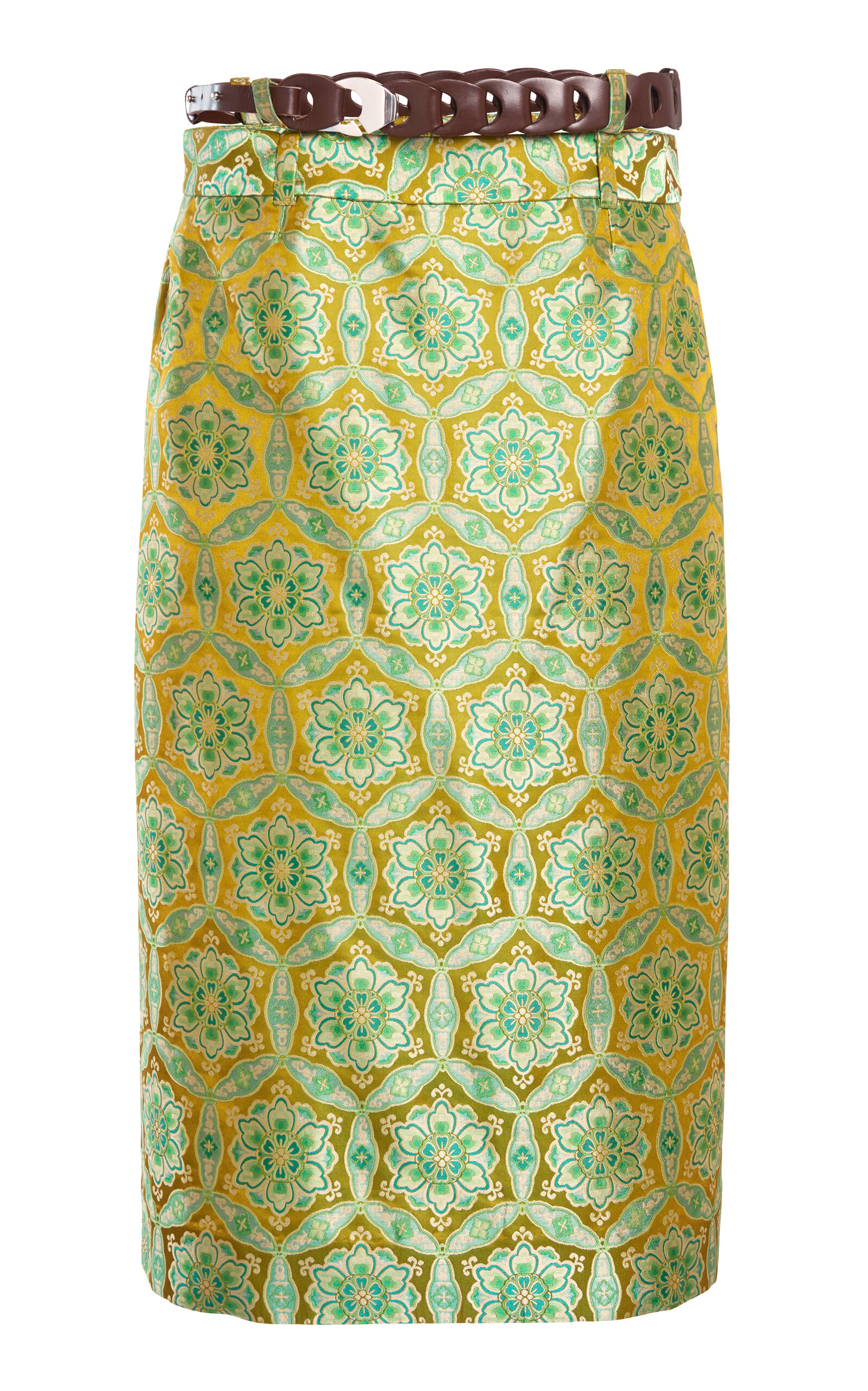 Christopher Esber Palmira Satin Midi Skirt