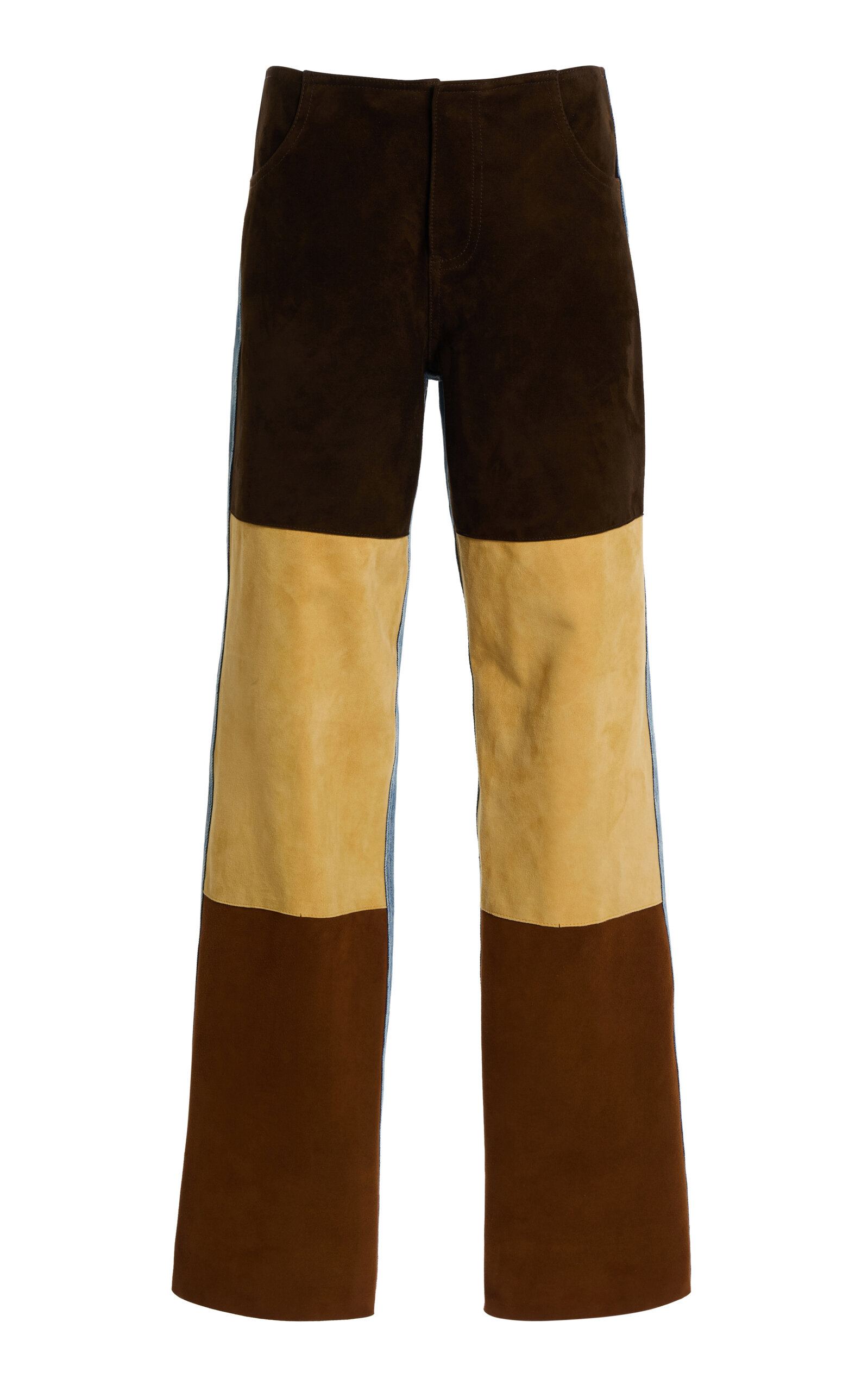 Christopher Esber Spliced Low-Rise Straight-Leg Jeans