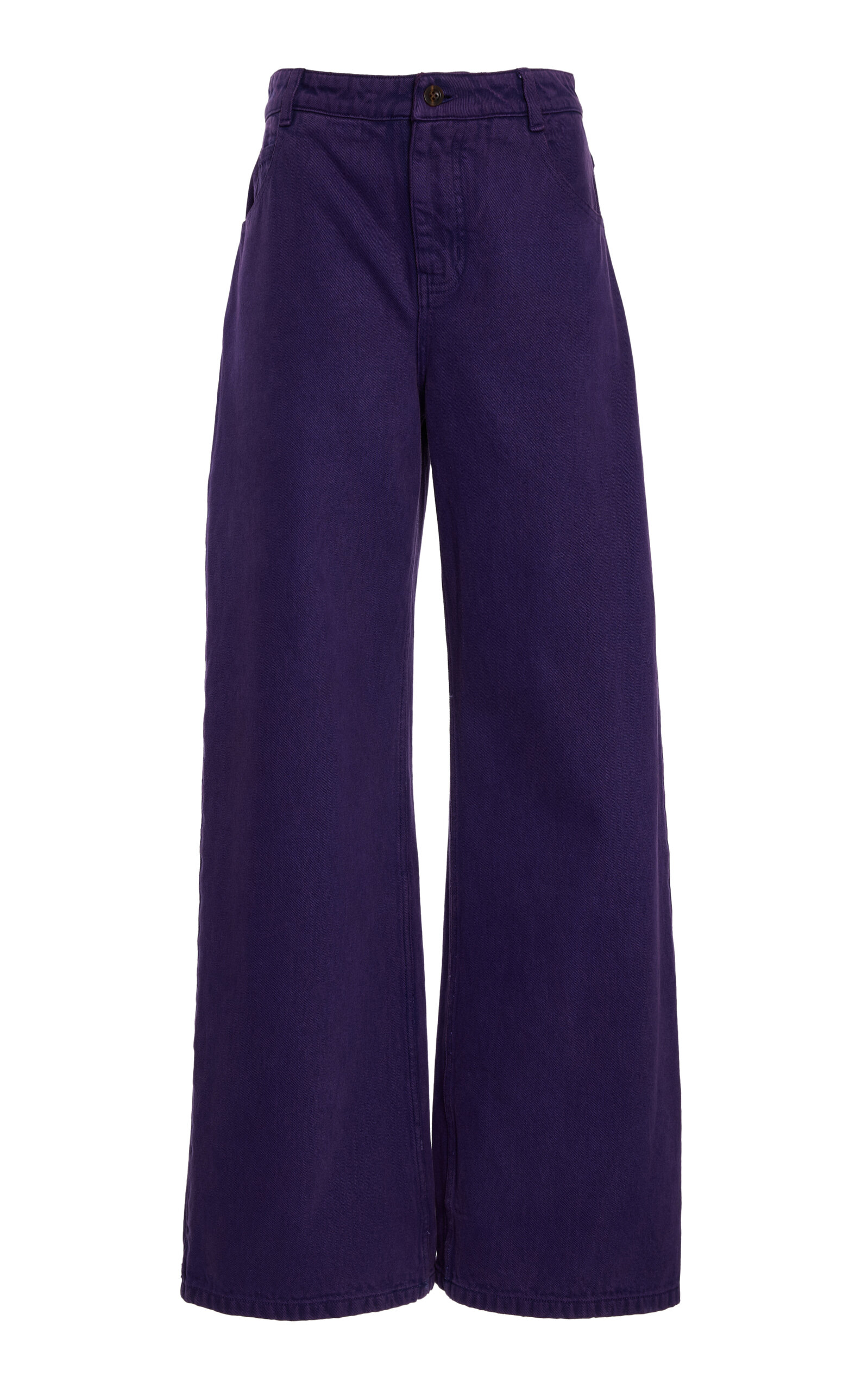 Christopher Esber Low-Rise Wide-Leg Corduroy Jeans