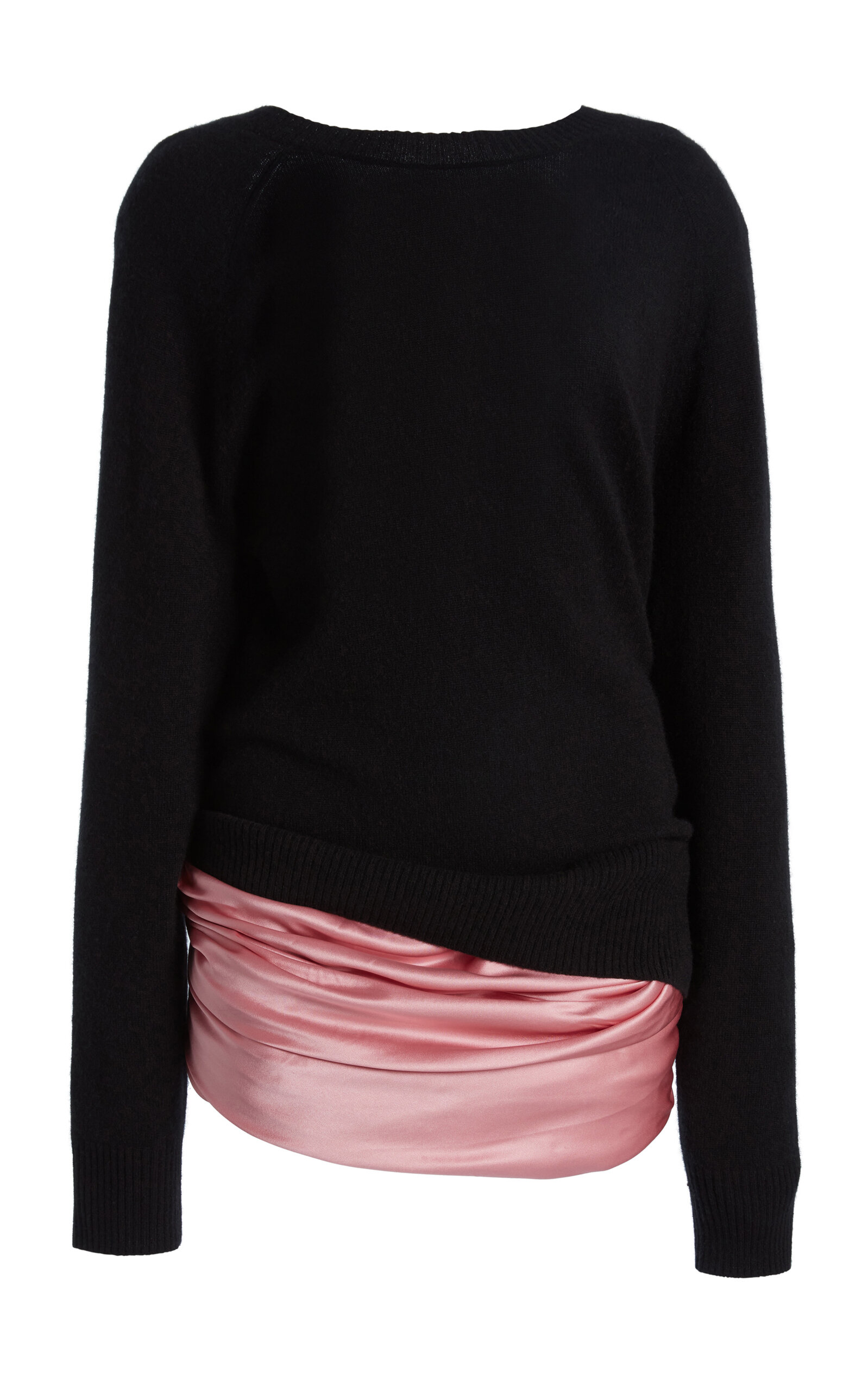 Christopher Esber Monument Cummerbund Silk Mini Dress