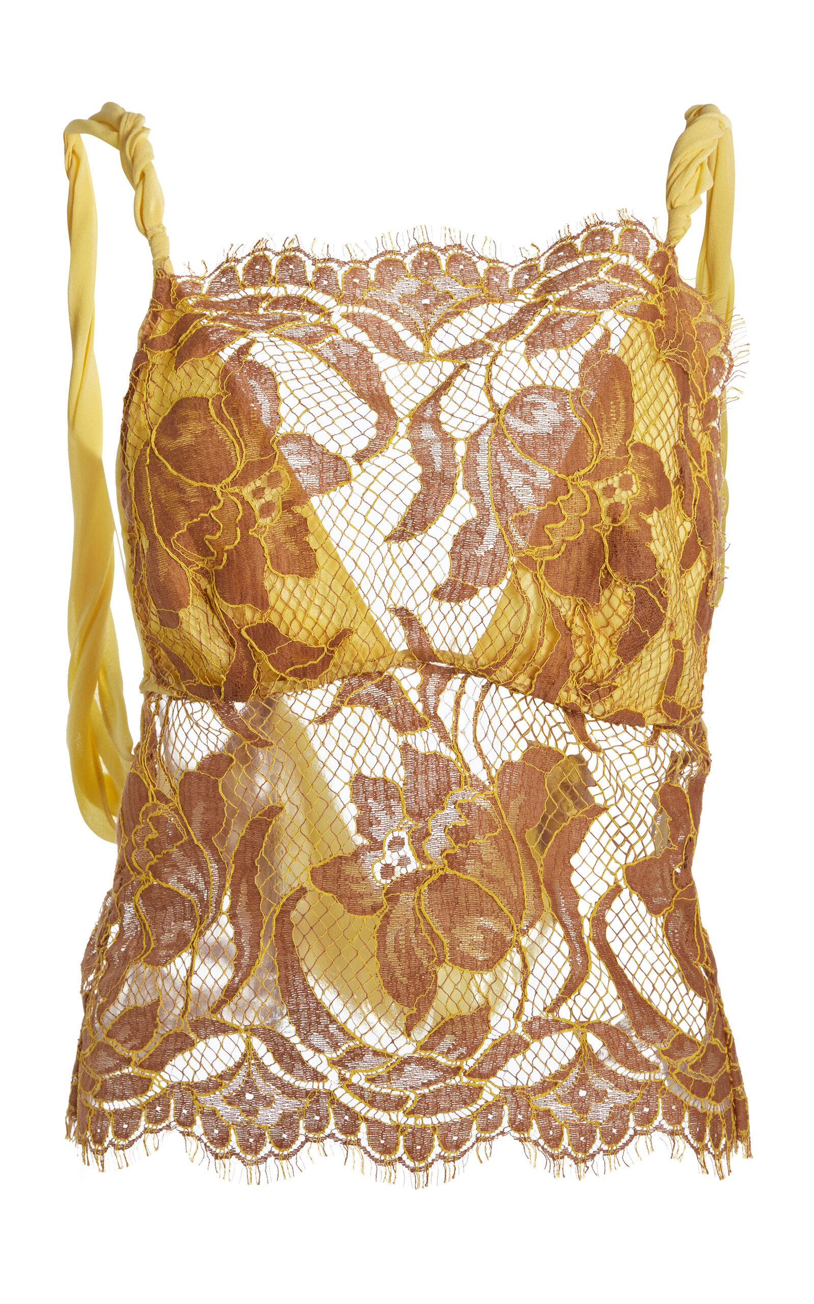 Christopher Esber Aluna Draped Lace Top